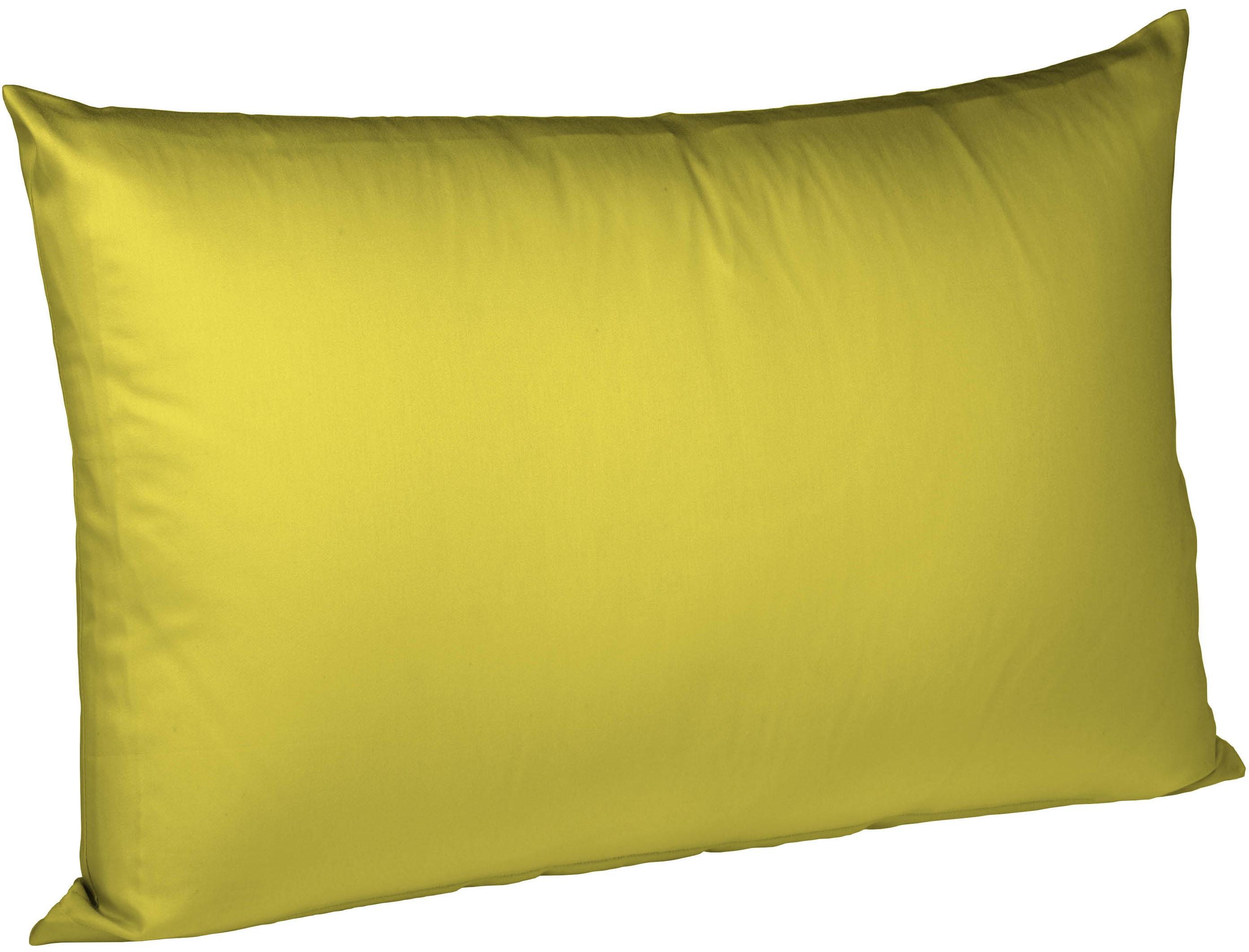 fleuresse Kissenbezug "Colours Mako Satin, 100% Baumwolle, mit Reißverschluss" Mako Satin, glänzend, glatt, Premium Qualität