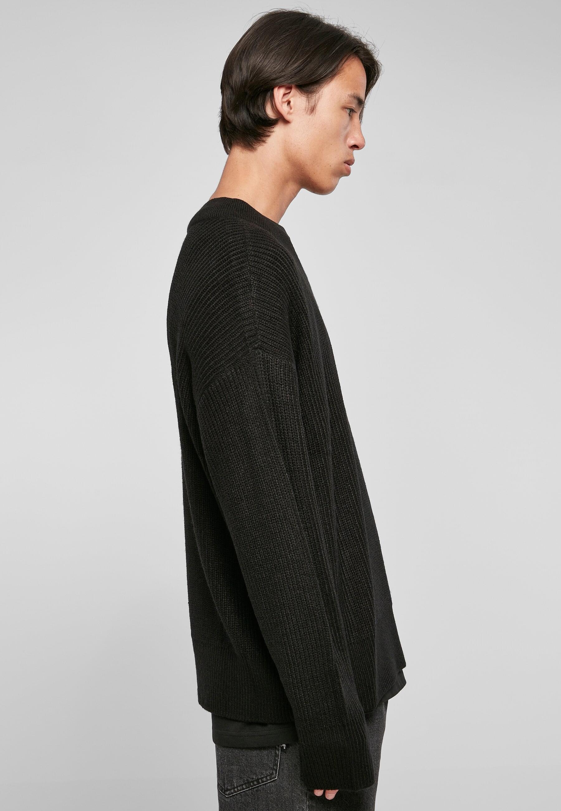 URBAN CLASSICS Strickpullover »Urban Classics Herren V-Neck Cardigan«, (1 tlg.)