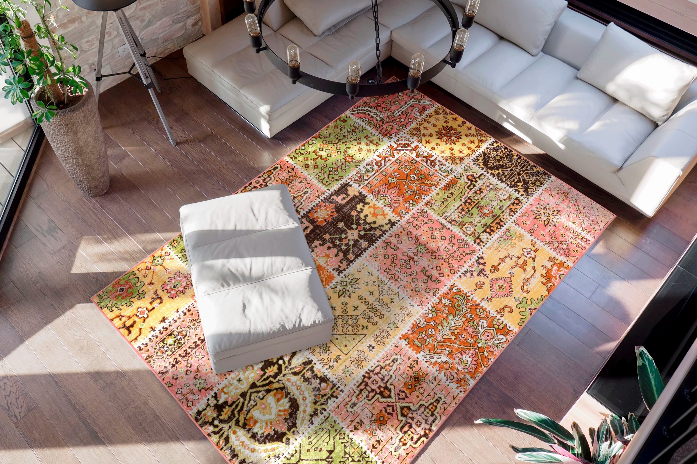 me gusta Teppich »Ariya 425«, rechteckig, 6 mm Höhe, Flachflor, gekettelt, Wohnzimmer