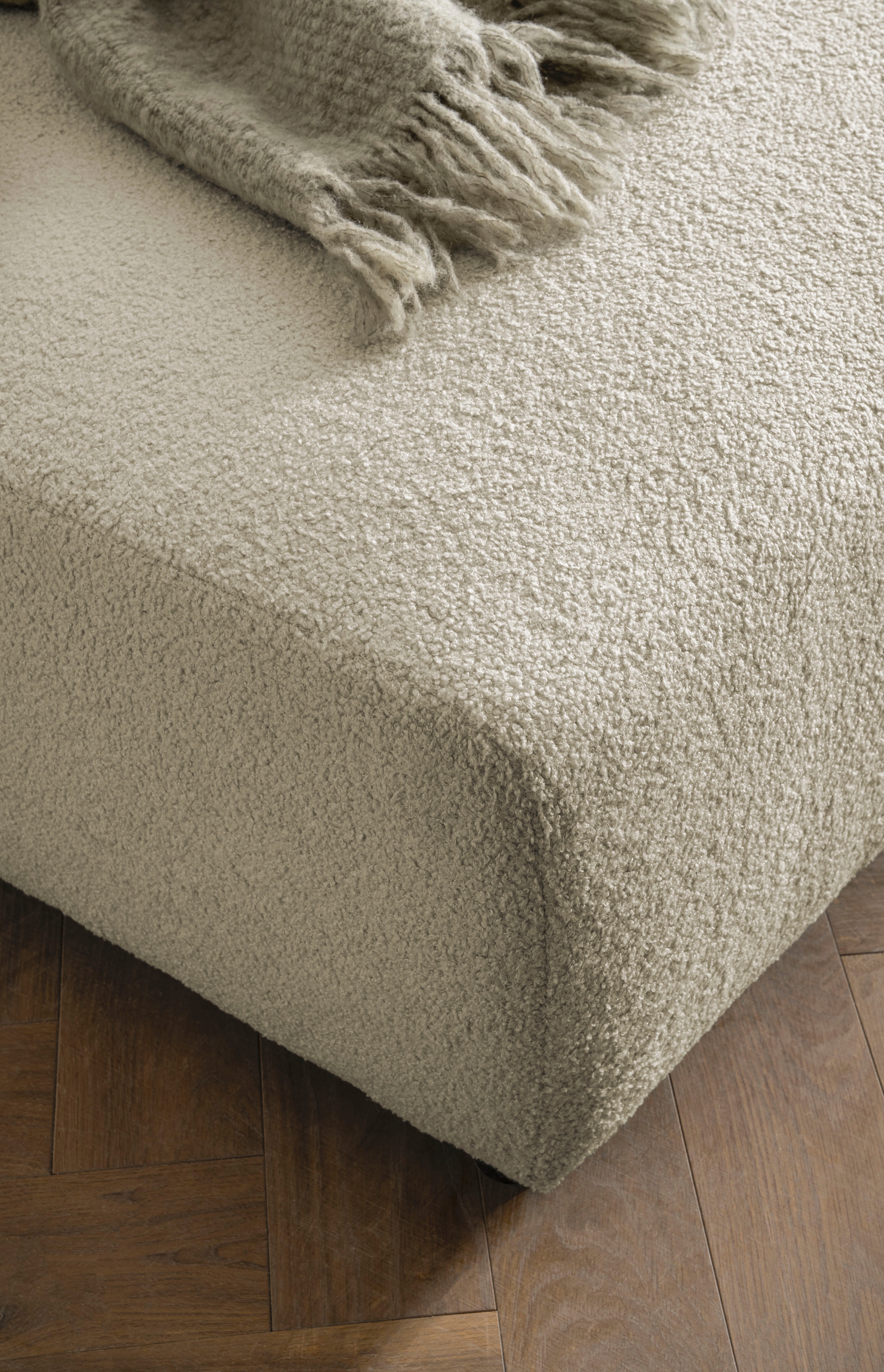andas Polsterecke »BAKELS, Ecksofa-Set mit Hocker, L-Form mit Schlaffunktion«, Ecksofa-Set (incl. Hocker) im trendigen Megacord