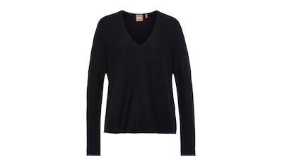 Black Friday BOSS ORANGE Strickpullover »C_Fardinati«, mit V-Ausschnitt |  BAUR