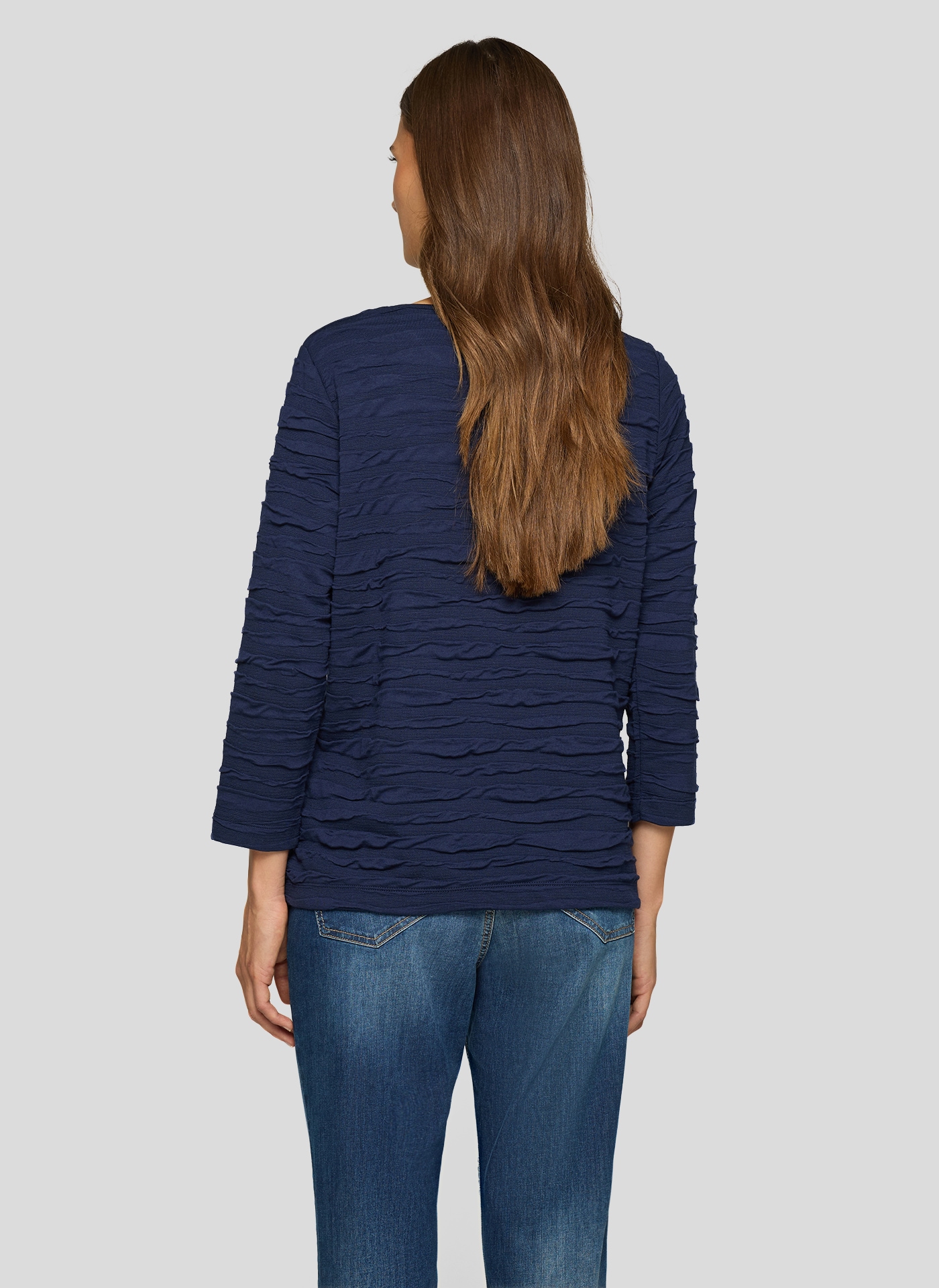 Rabe 3/4-Arm-Shirt, mit Struktur Muster