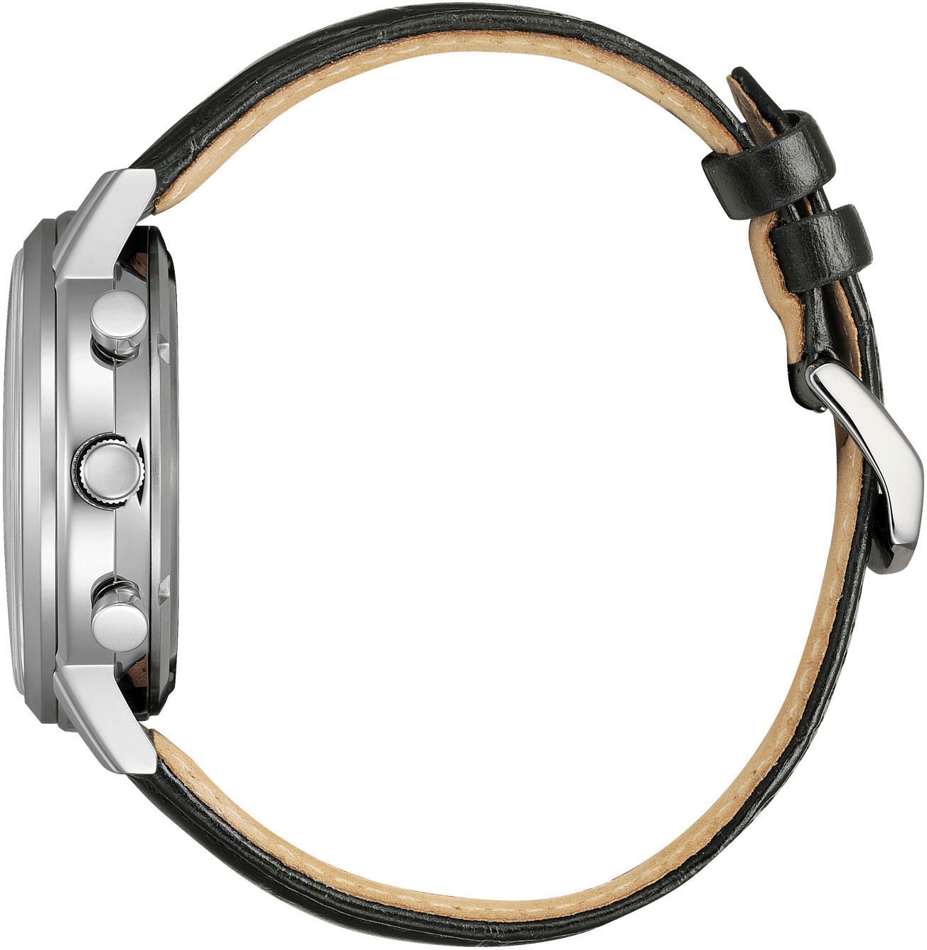 Citizen Chronograph, Armbanduhr, Solar, Herrenuhr, Lederarmband, analog, Tag, Stoppfunktion