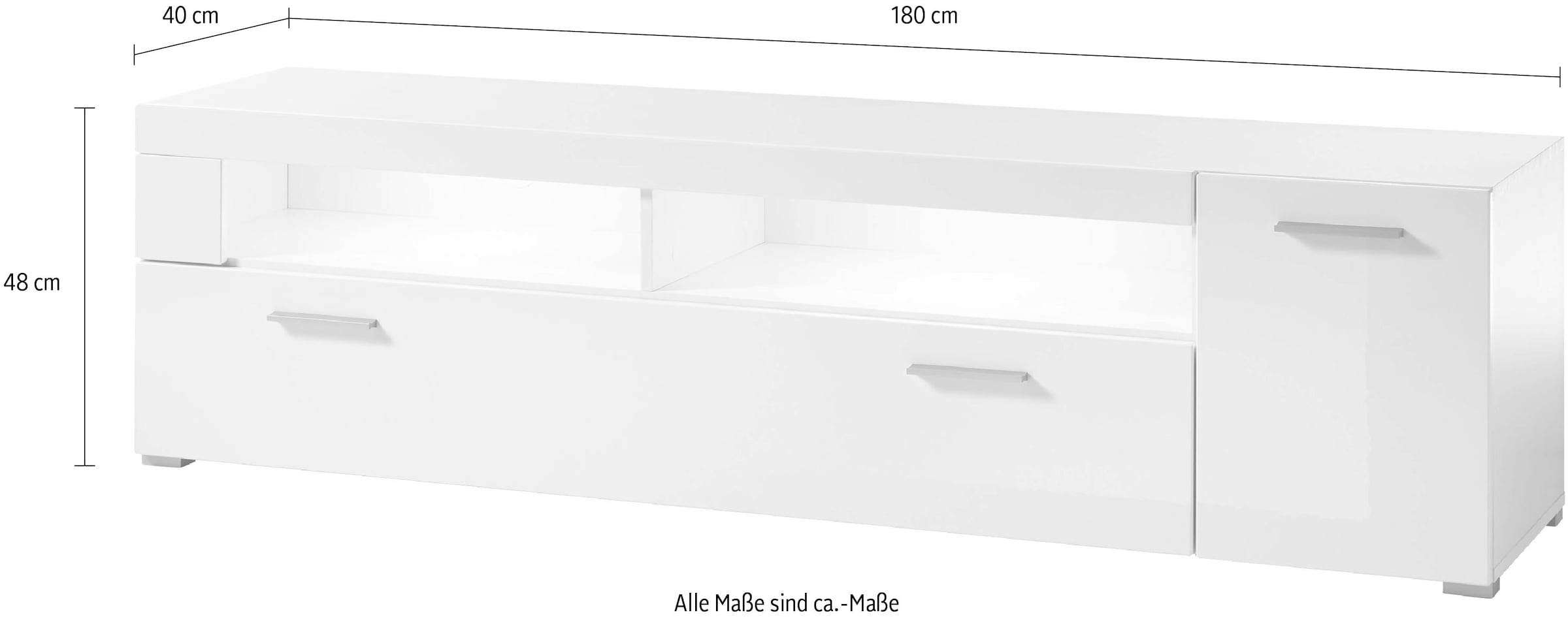 INOSIGN Lowboard »Corado«, Breite ca. 180 cm kaufen | BAUR