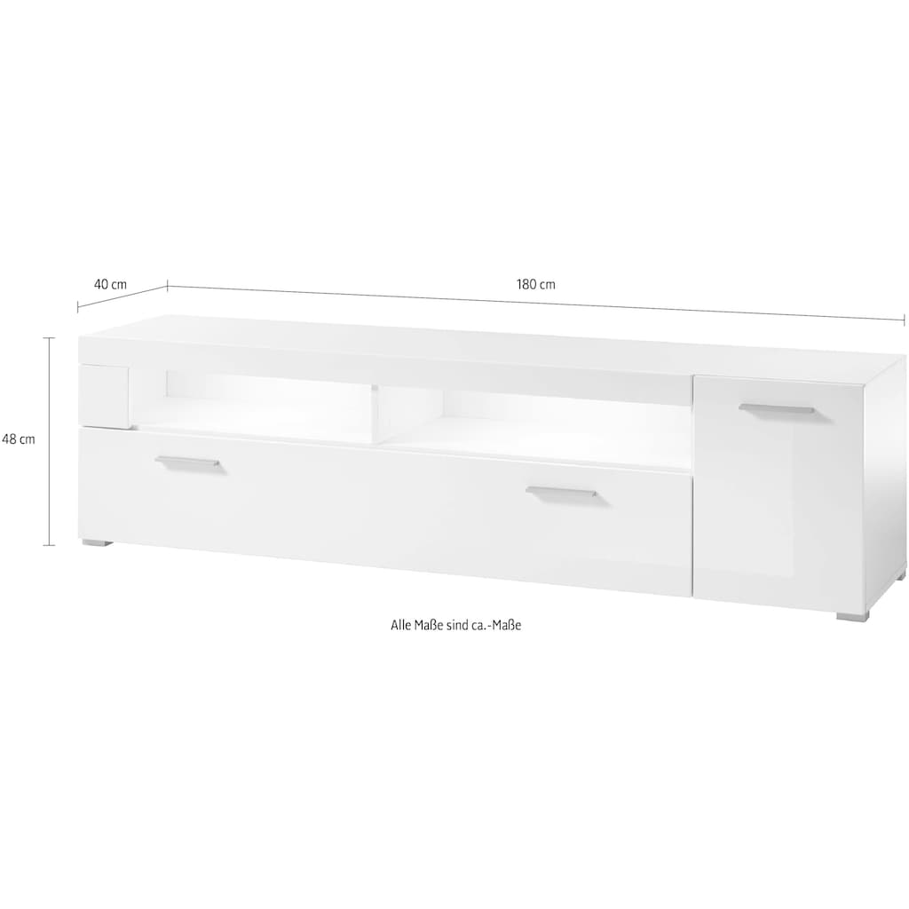 INOSIGN Lowboard »Corado«, Breite ca. 180 cm