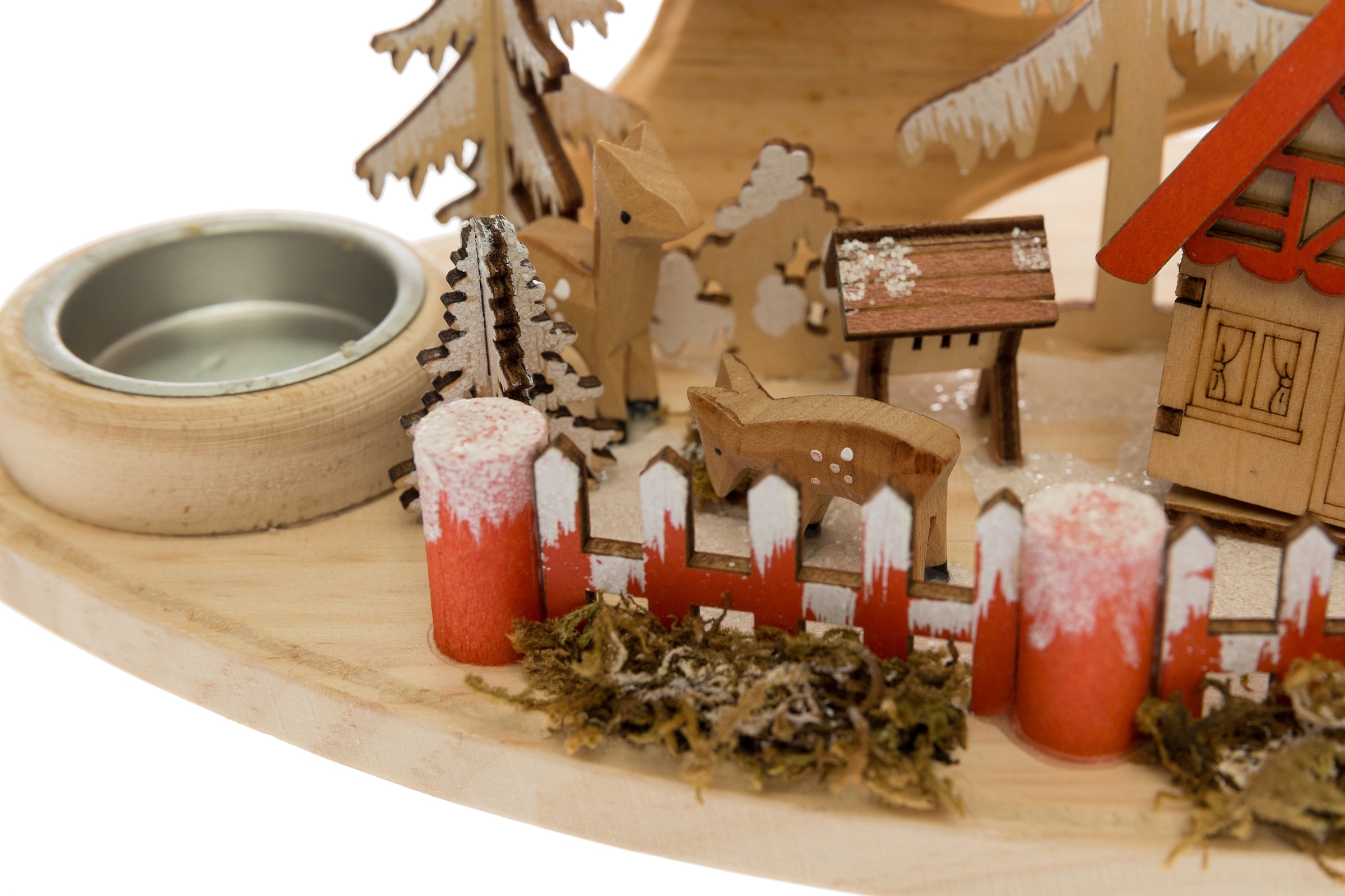 bestellen Holz Winterlandschaft St.), »Weihnachtsdeko«, my BAUR | home Teelichthalter (1 aus