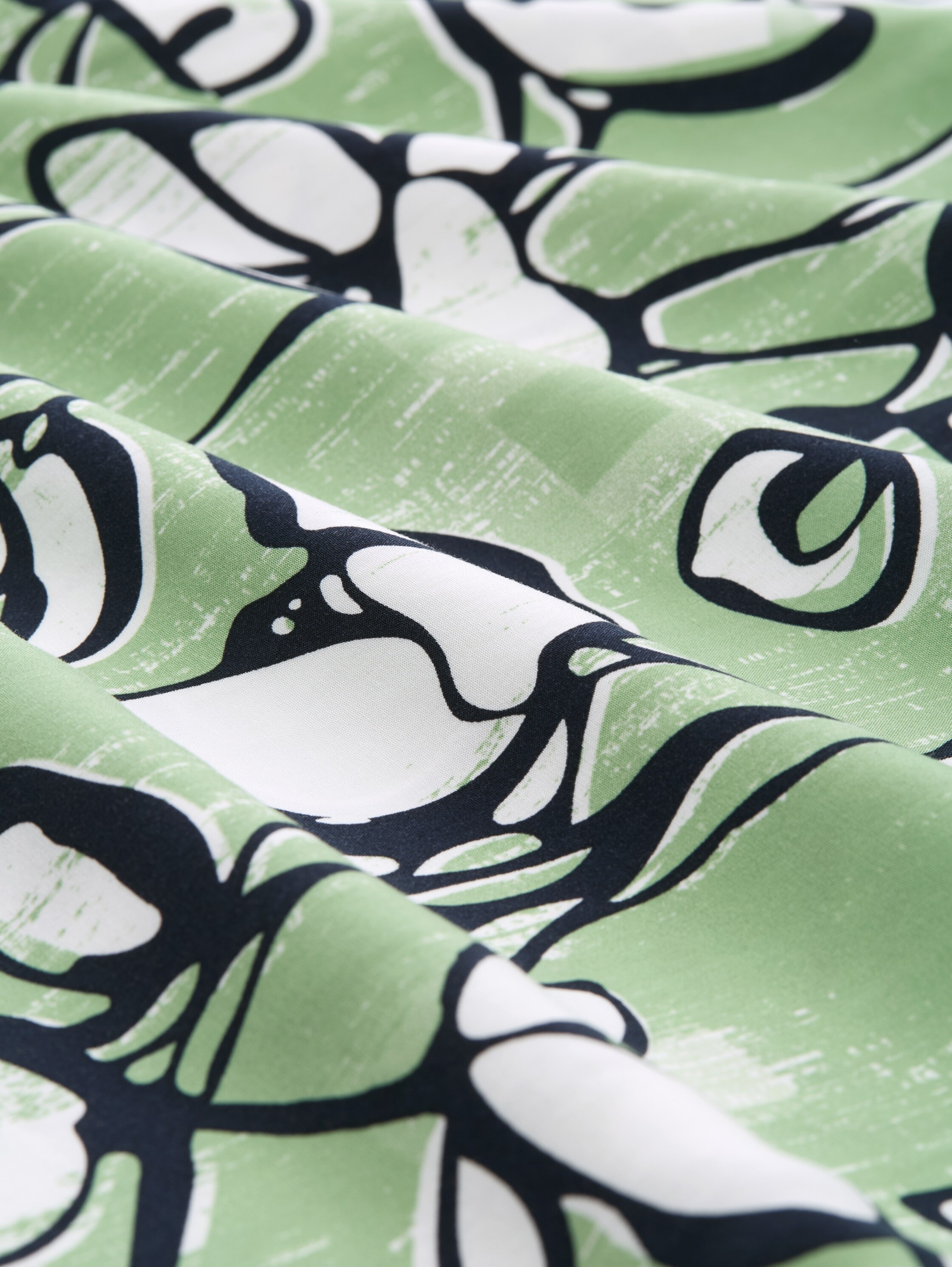 TOM TAILOR PLUS Kurzarmbluse, mit All-Over Print