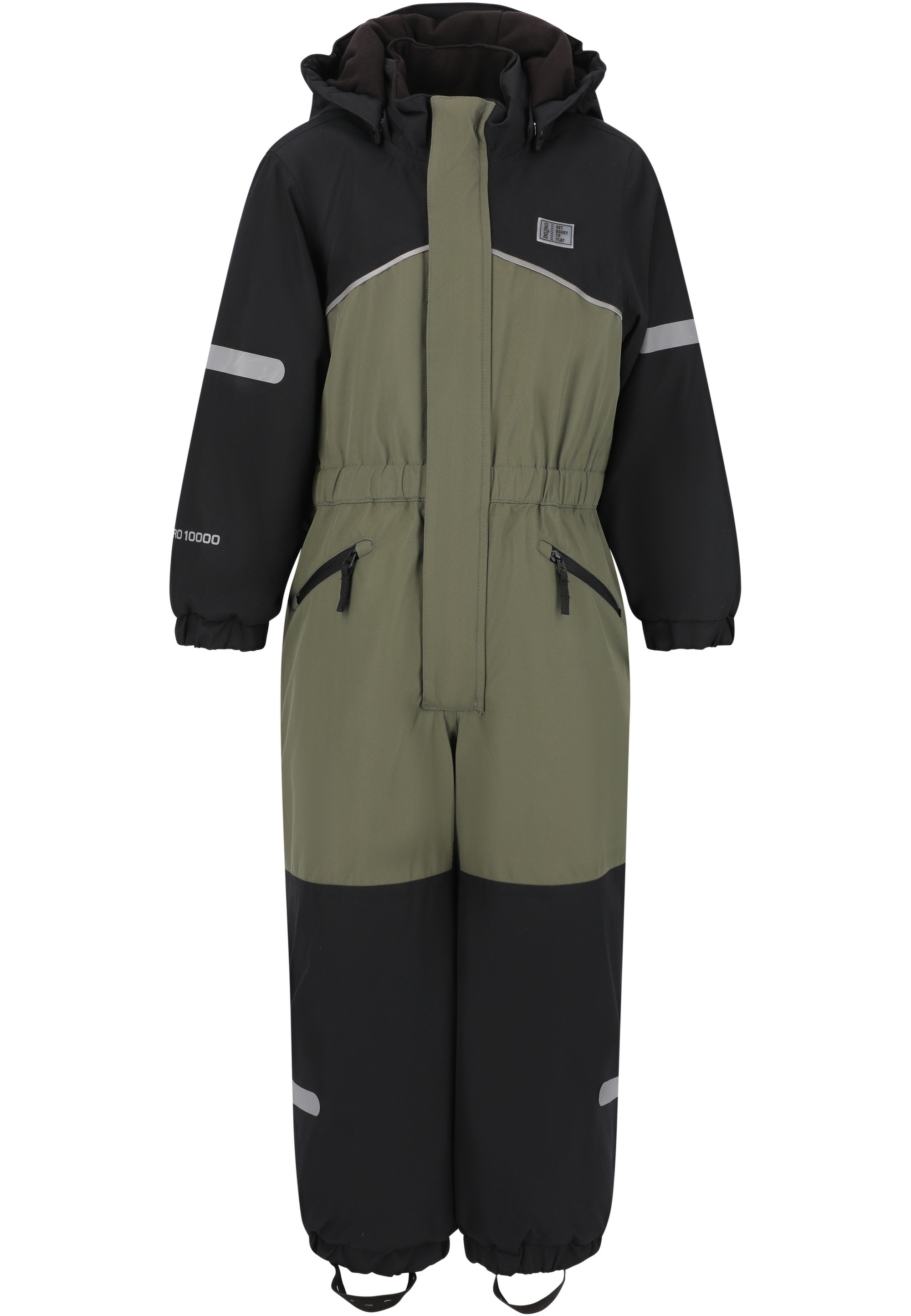 ZIGZAG Jungen Regenanzug "Stonehill", schwarz, Gr. 116, mehrfarbig, 100% Polyester, Sportanzüge, mit 10.000 mm Wassersäule