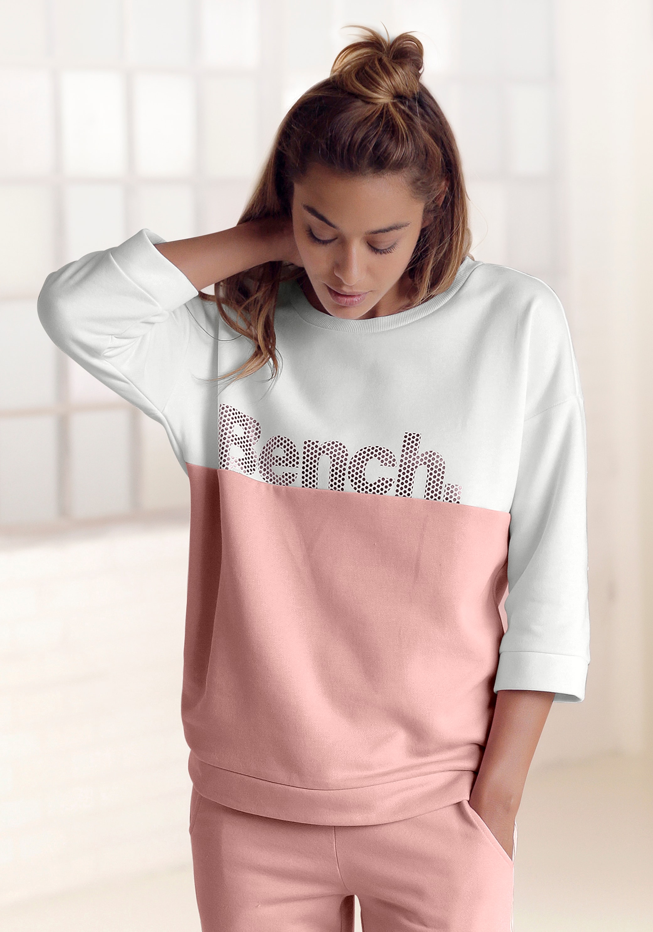 Bench. Sweatshirt, im Colorblocking Design, Loungewear, Loungeanzug