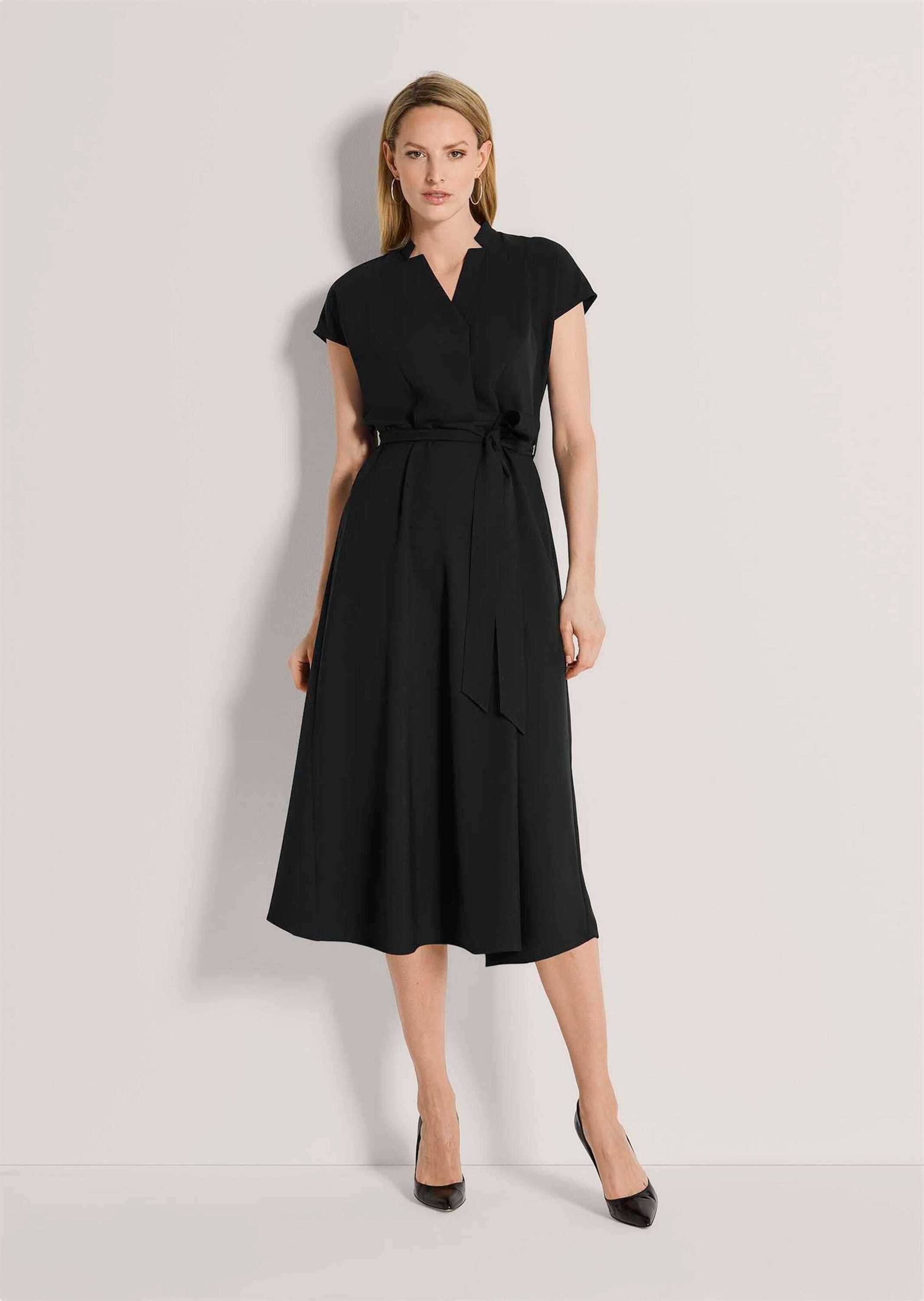 MADELEINE Midikleid »Kleid Tunikakleid mit Bindegürtel« Ohne Tasche
