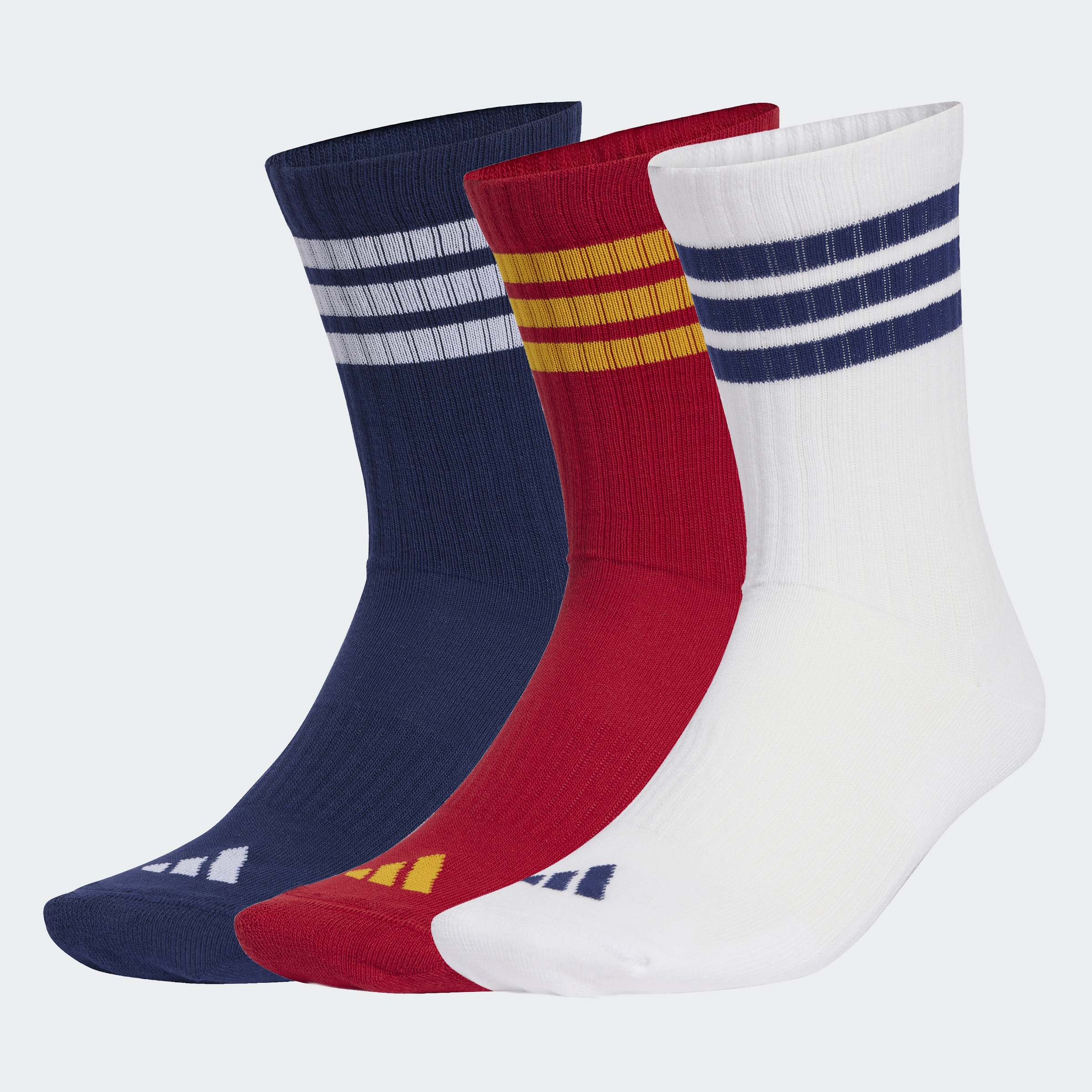 adidas Performance "3-STREIFEN, KNÖCHELLANG, MIT POLSTERUNG, 3ER-PACK" 3 Paar tlg. für sportive Aktivitäten und Fitness, 3er-Pack, neutraler Schnitt
