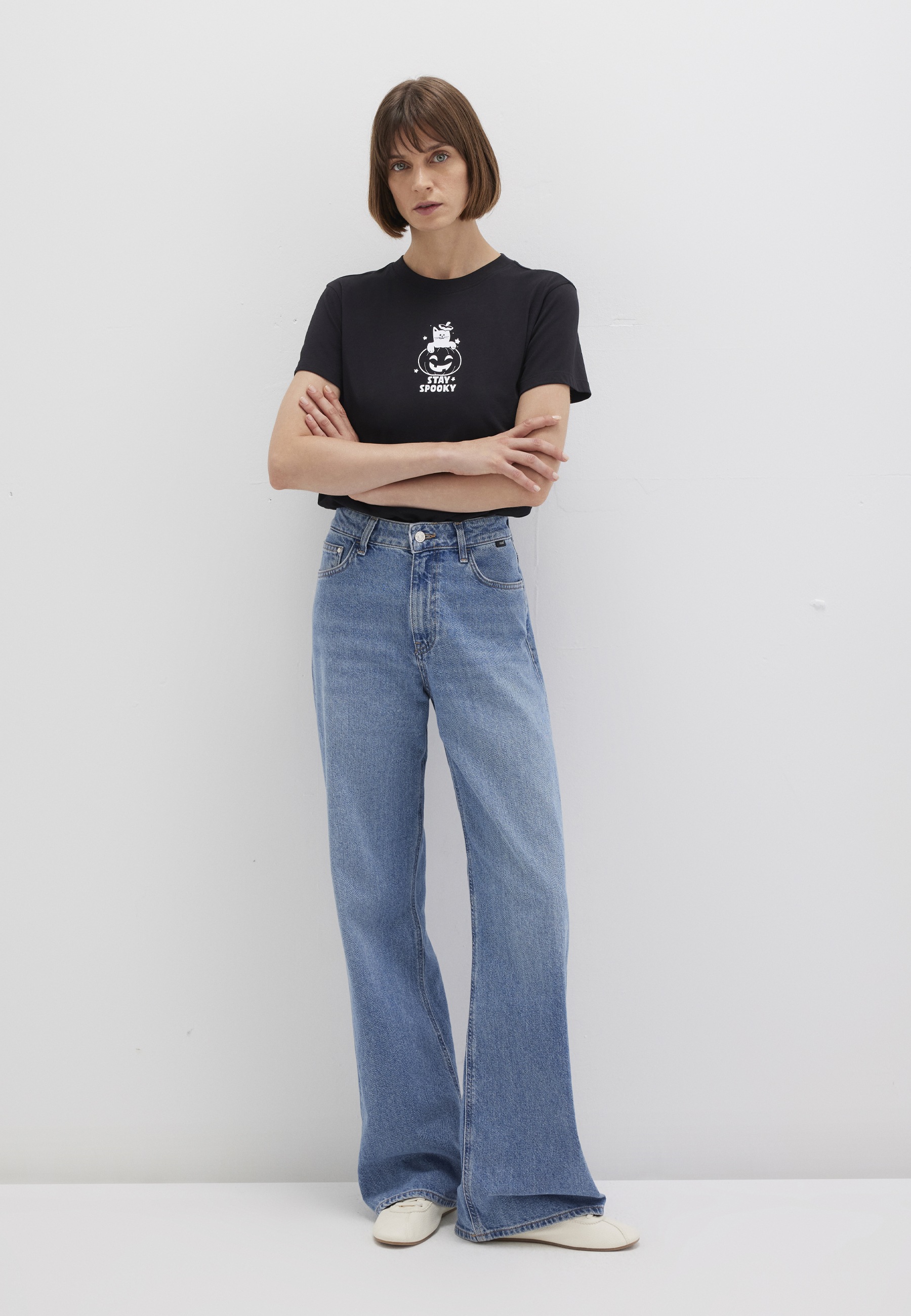 Thumbnail - Mavi T-Shirt "CAT PRINTED T-SHIRT" Print T-Shirt