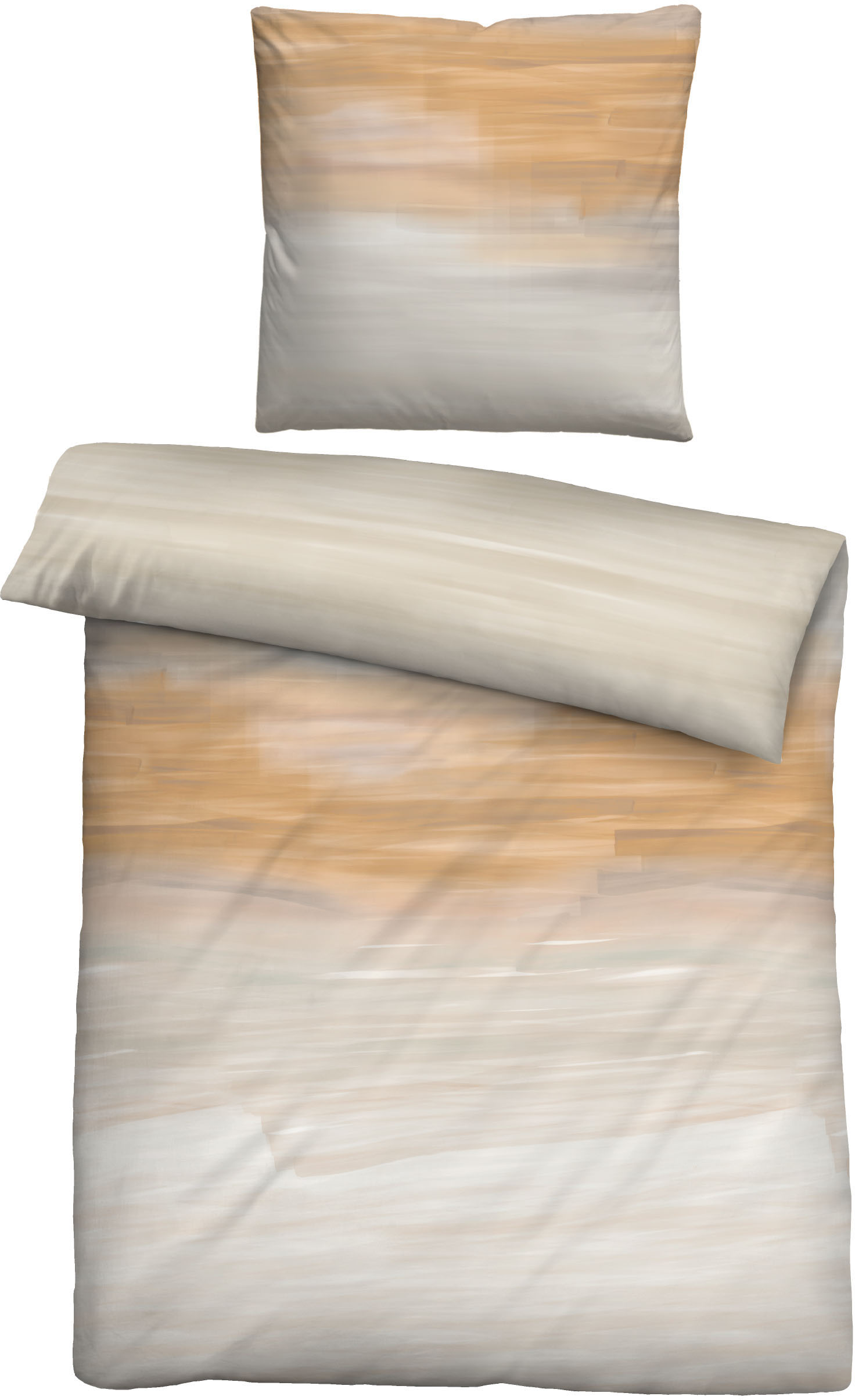 Thumbnail - Biberna Bettwäsche "Adam" 2 Stk. tlg. 100% Baumwolle, bügelfrei, mit Reißverschluss, ganzjährig einsetzbar