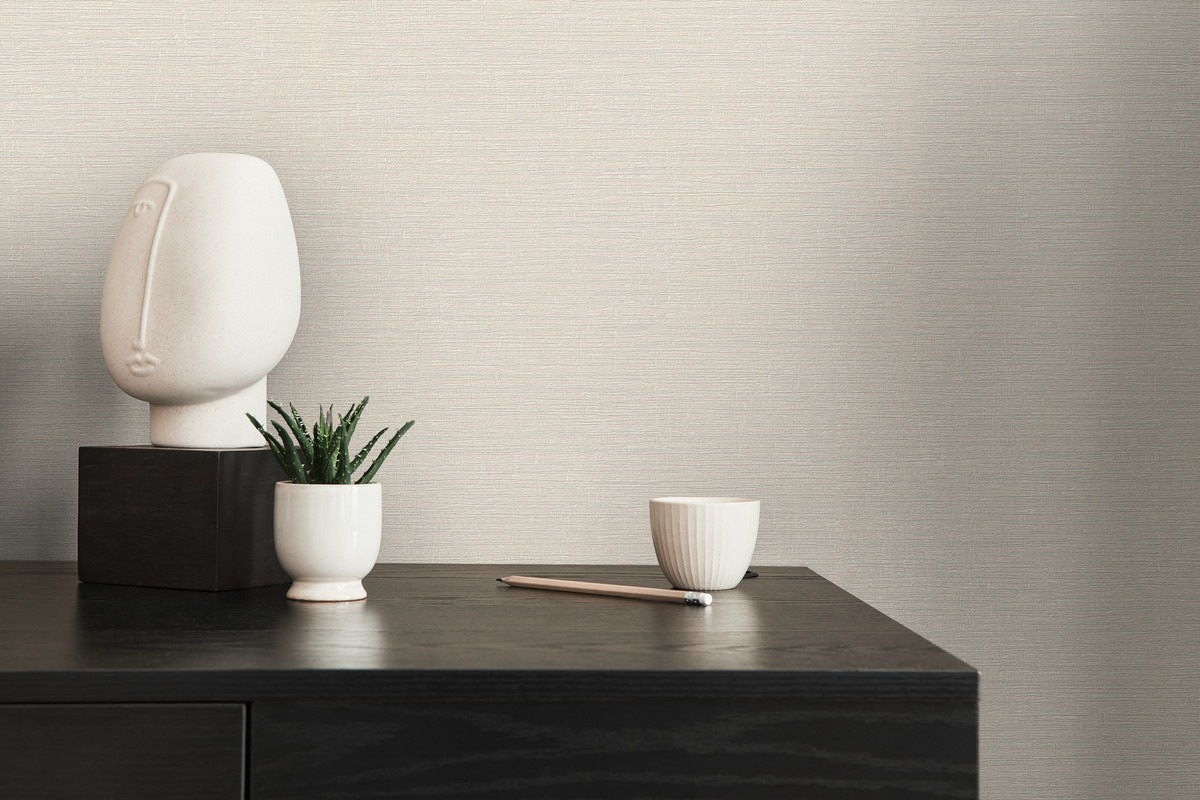 living walls Vliestapete »Stories of Life strukturierte Uni-Tapete Beige Creme«, Strukturmuster-uni-einfarbig, Moderne Wandtapete für Küchen Esszimmer Tapeten Wohnzimmer modern Flur
