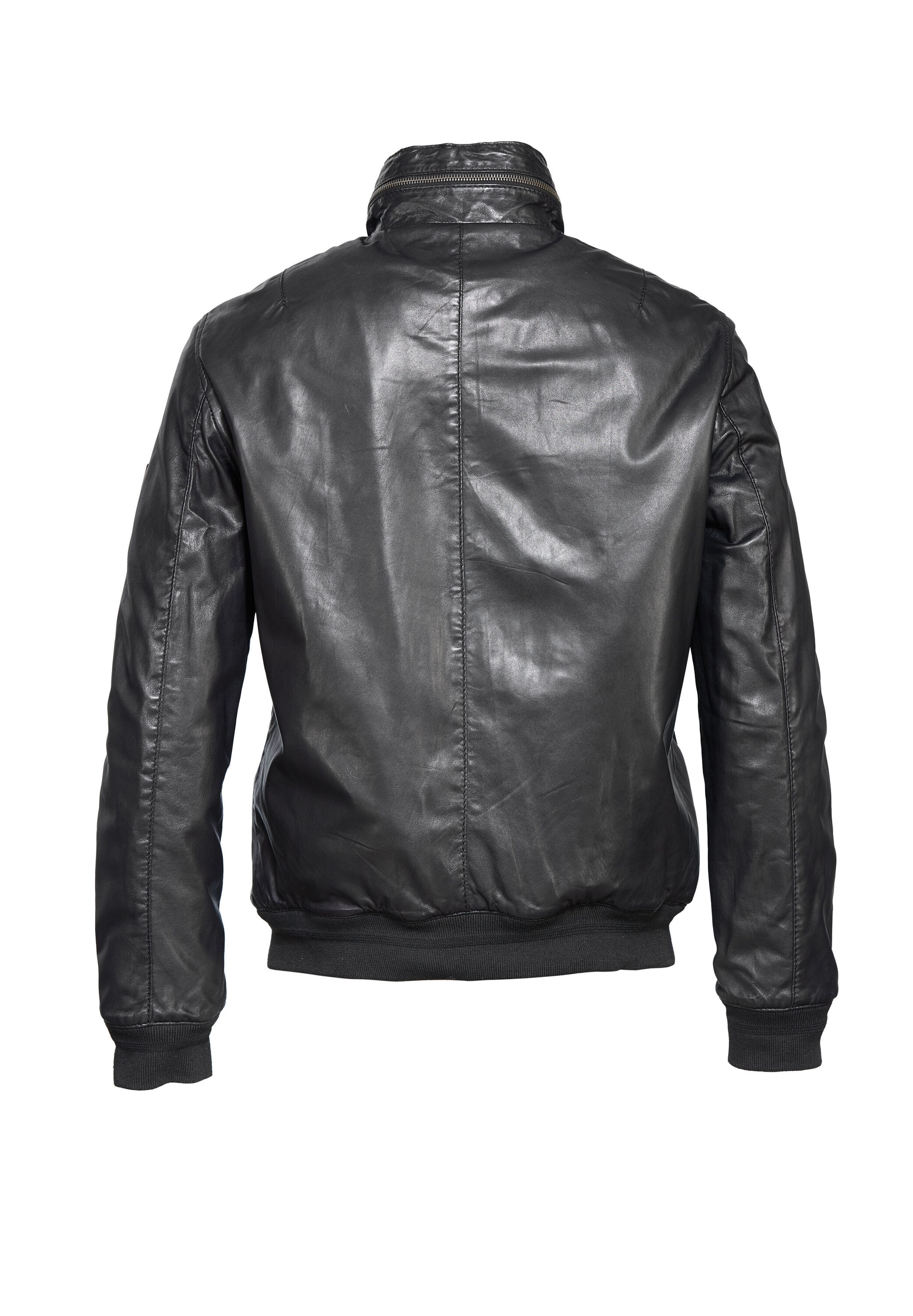 bugatti Blouson »BUGIOVANNI« ohne Kapuze aus hochwertigem Leder
