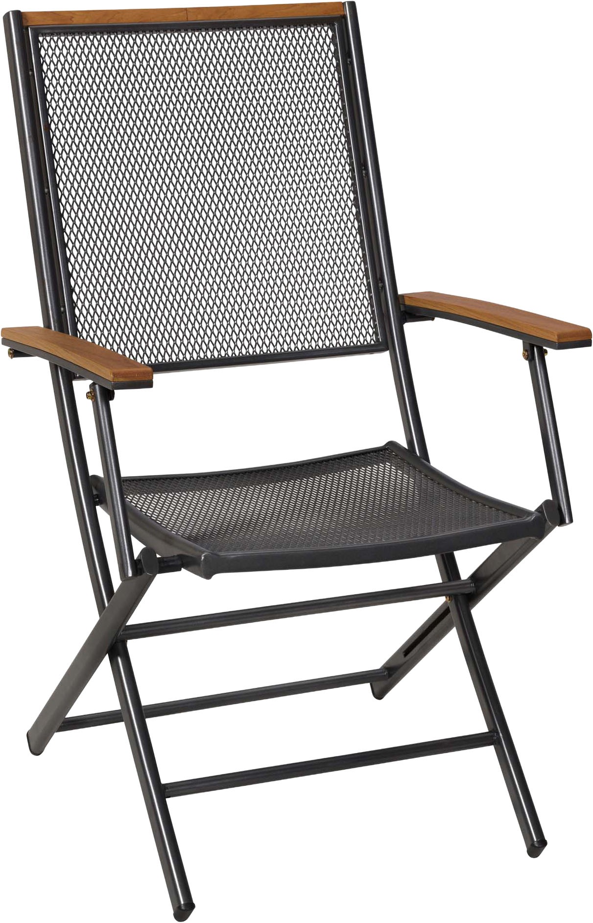 MERXX Gartensessel »Itanos« Set, 2 Stk. tlg. Armlehnen aus Kunststoff in Holzoptik