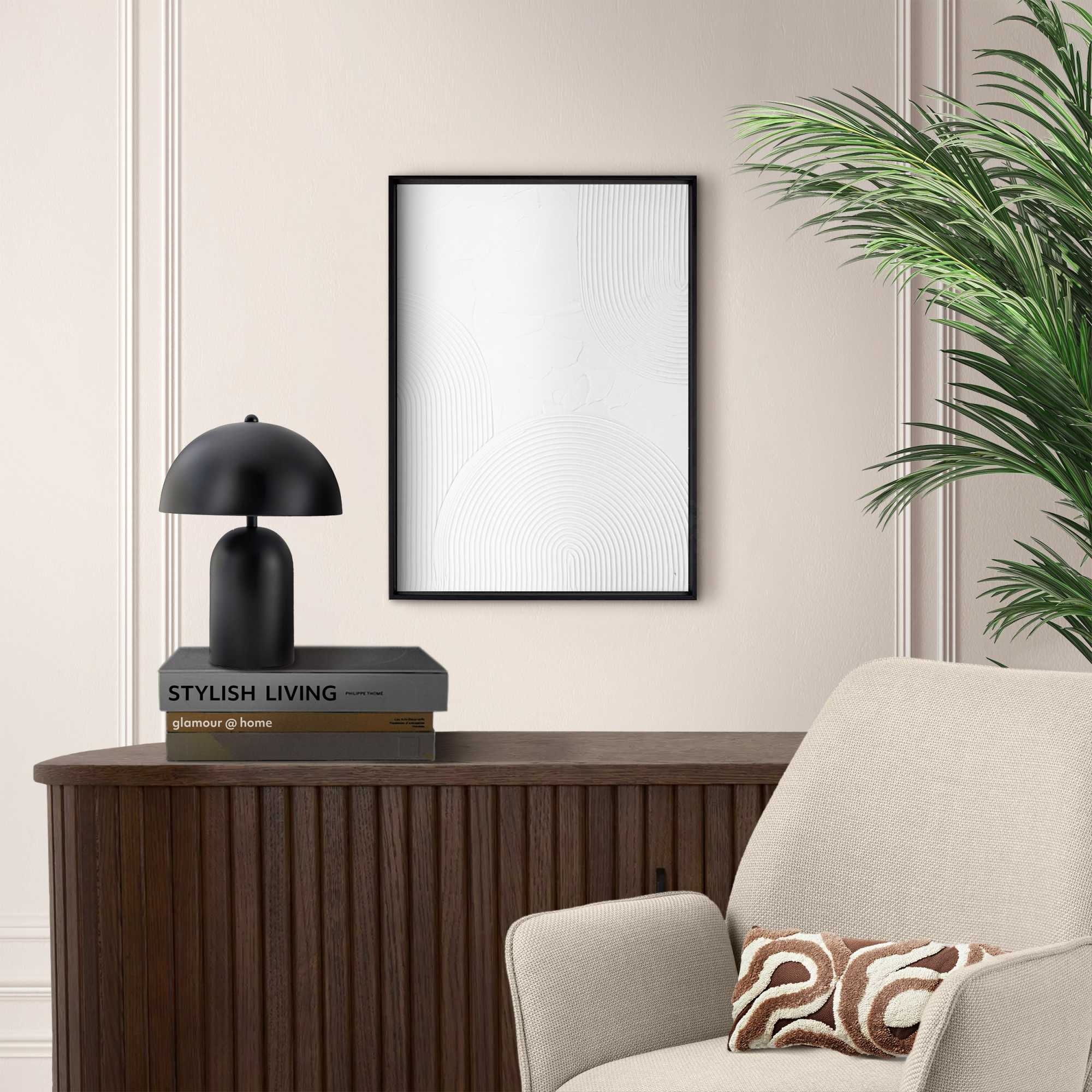 Reinders! Wandbild »Reliefbögen«, Home Office - Weiß - MDF - Abstrakt - 30x40 cm