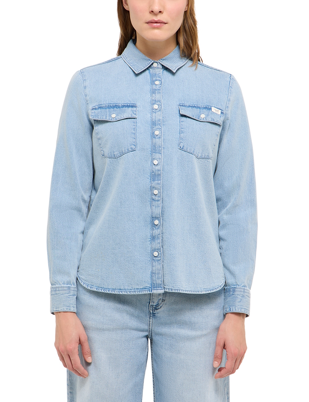 MUSTANG Hemdbluse "Damen Style Sedana Basic Shirt" günstig online kaufen