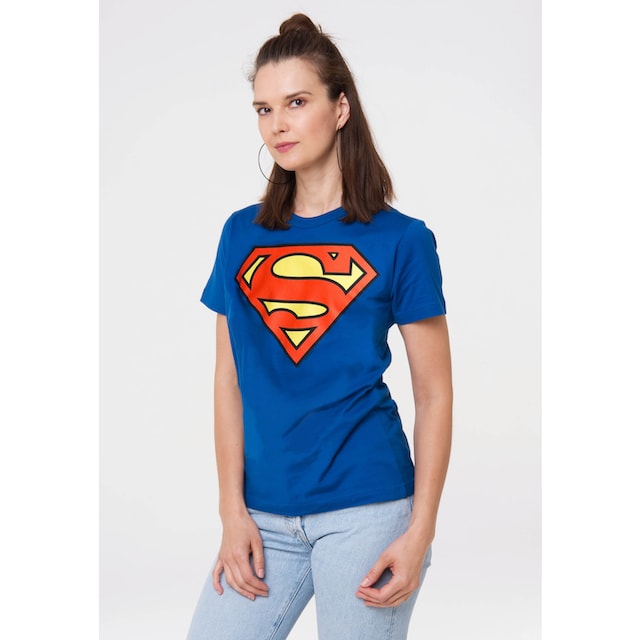 trendigem »Superman BAUR | LOGOSHIRT Logo«, kaufen für T-Shirt Superhelden-Print mit