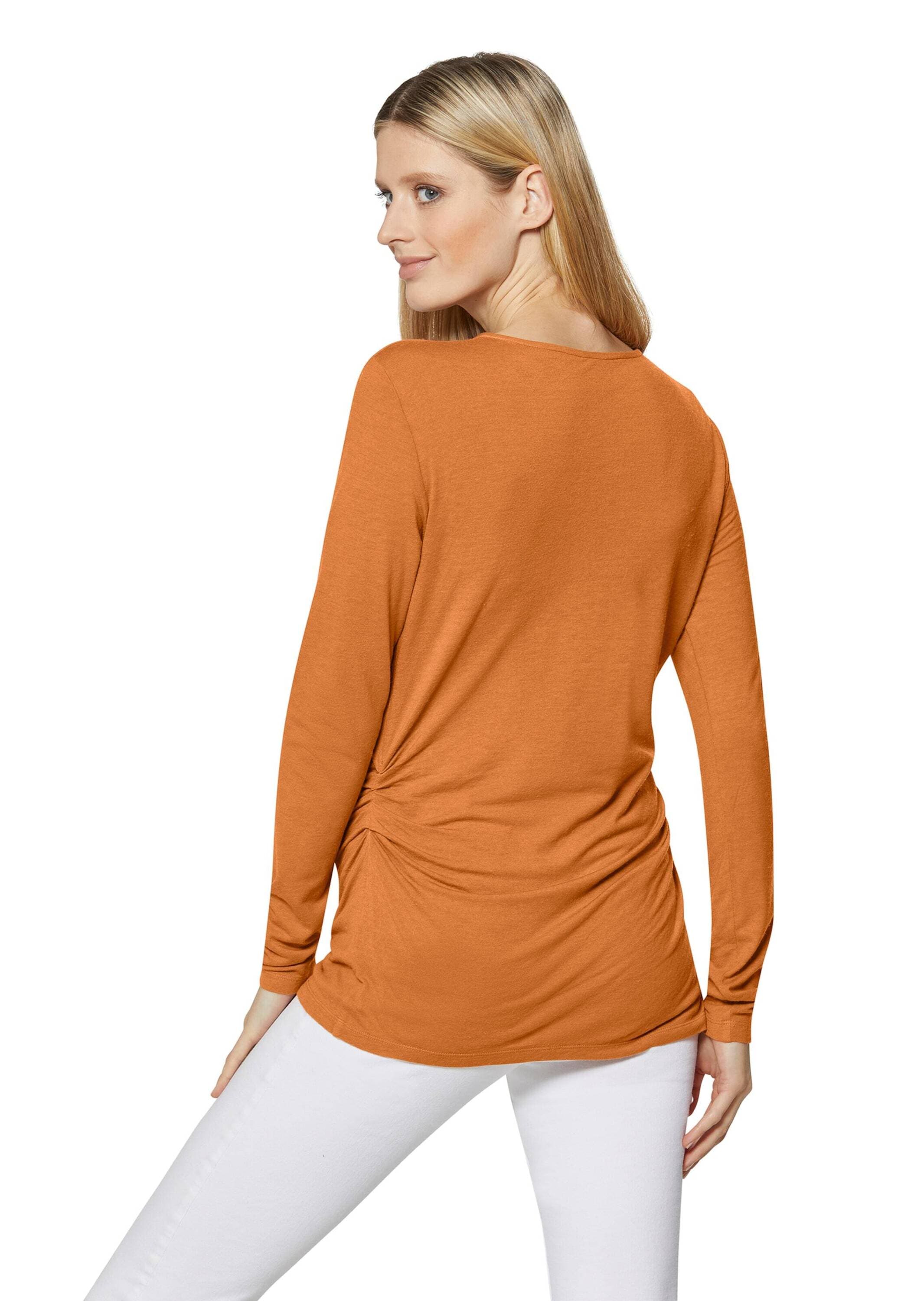 MADELEINE Langarmshirt »Shirt Langarm-Shirt mit Raff- und Knoten-Effekt«