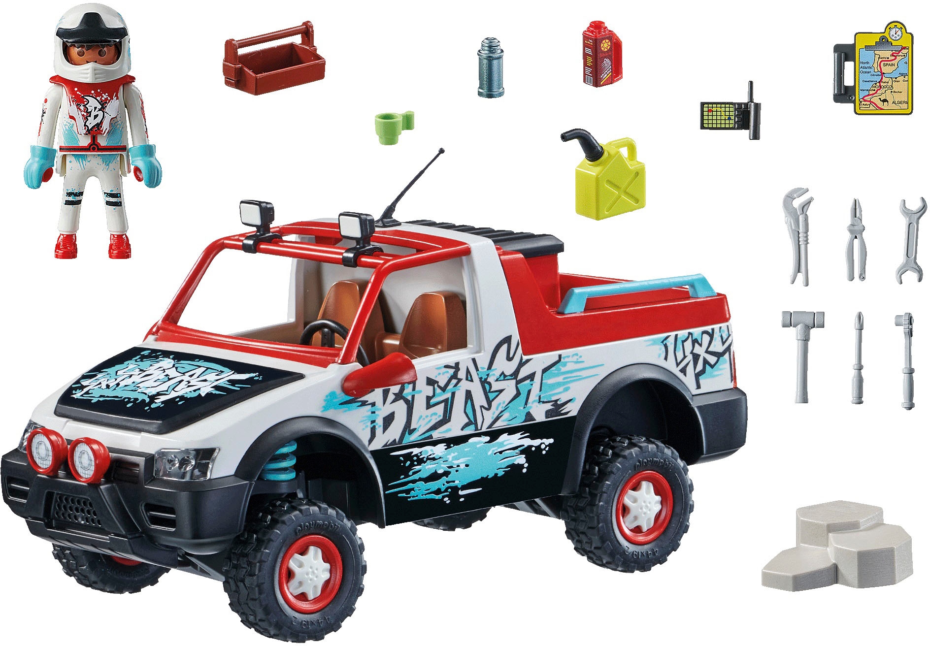 Playmobil® Konstruktions-Spielset »Rally-Car (71430), My City Life«, (74 St.)
