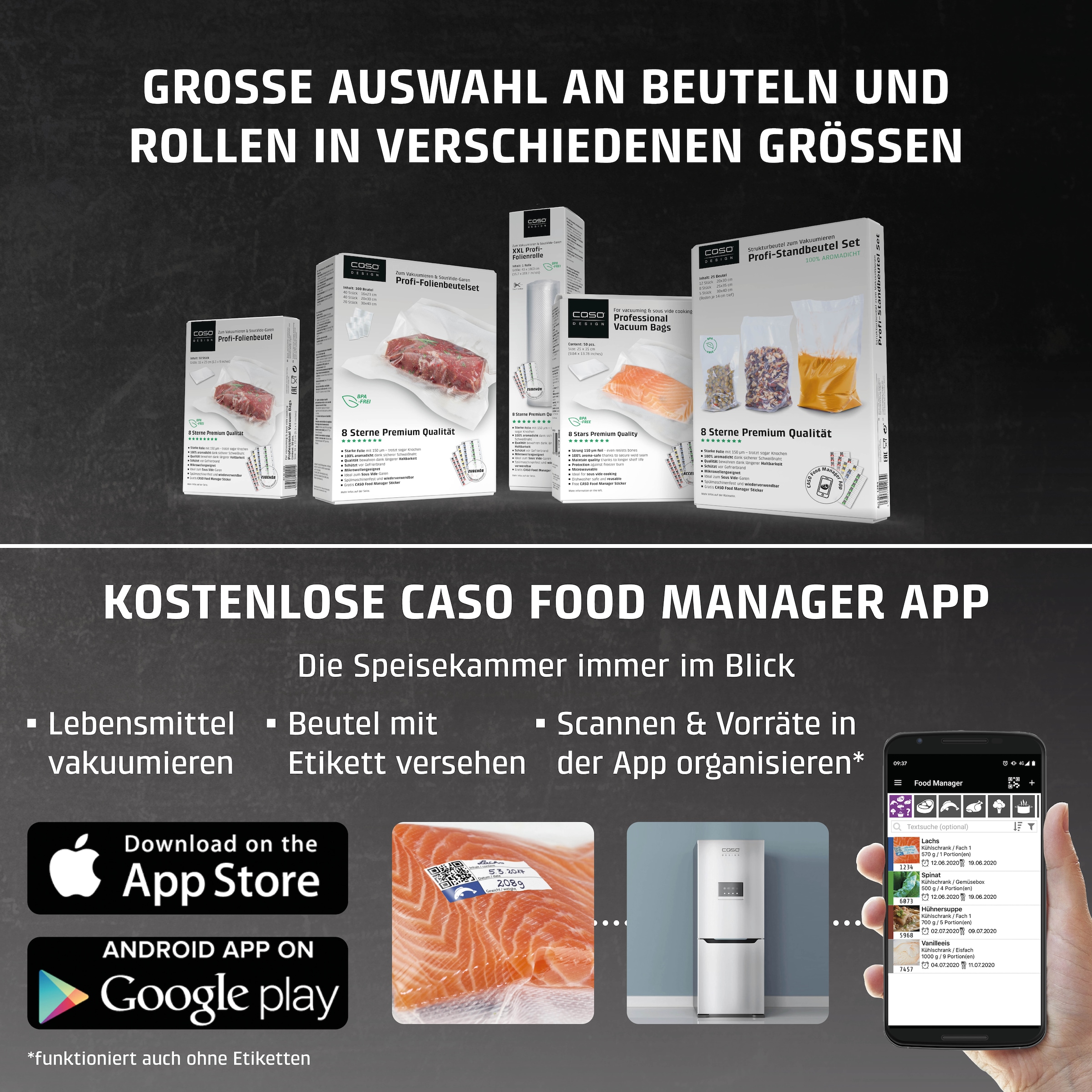 Caso Vakuumierer »1525 VRH490 advanced« 110 W