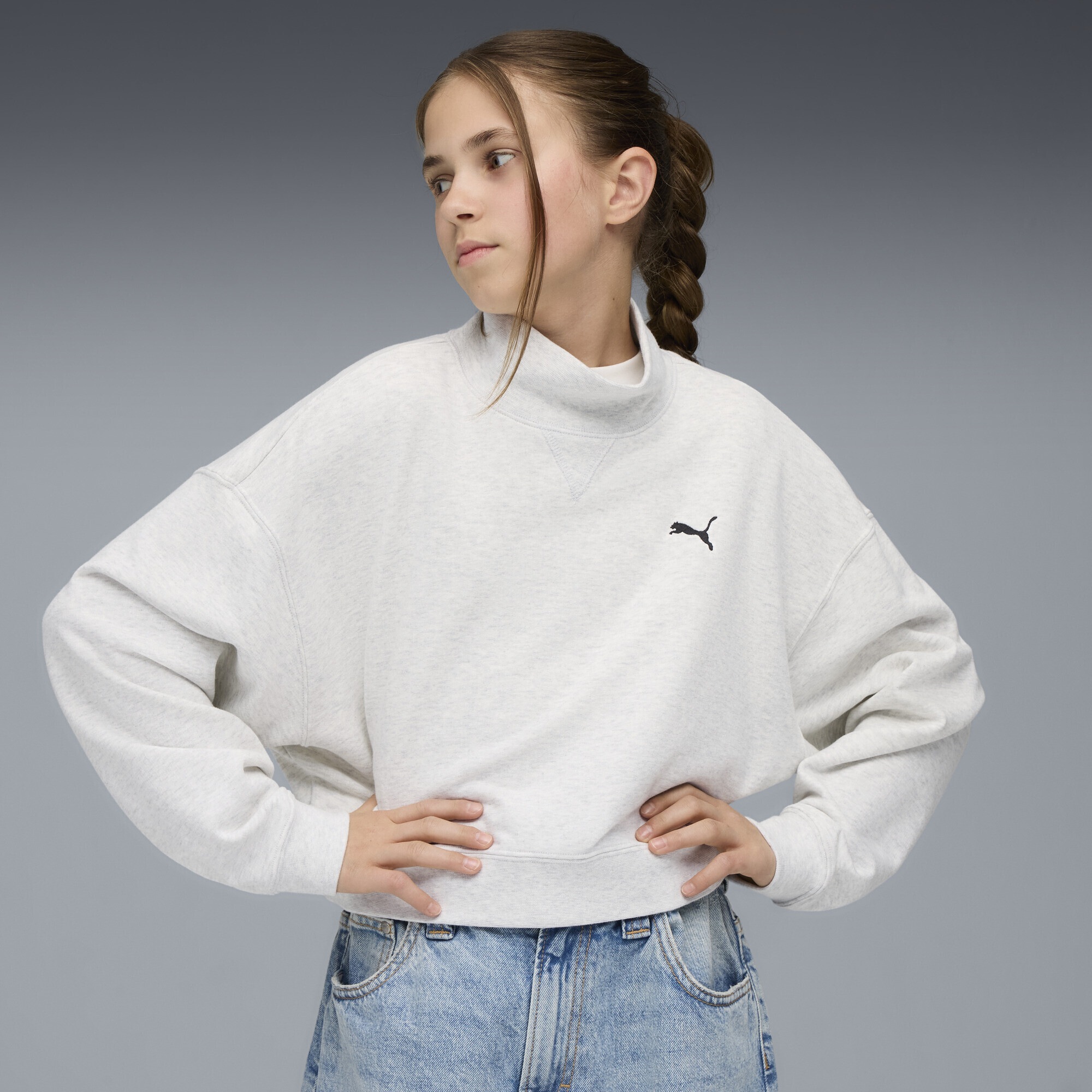 PUMA Sweatshirt »Wardrobe Essentials Go Together Oversized Sweatshirt Mädchen«