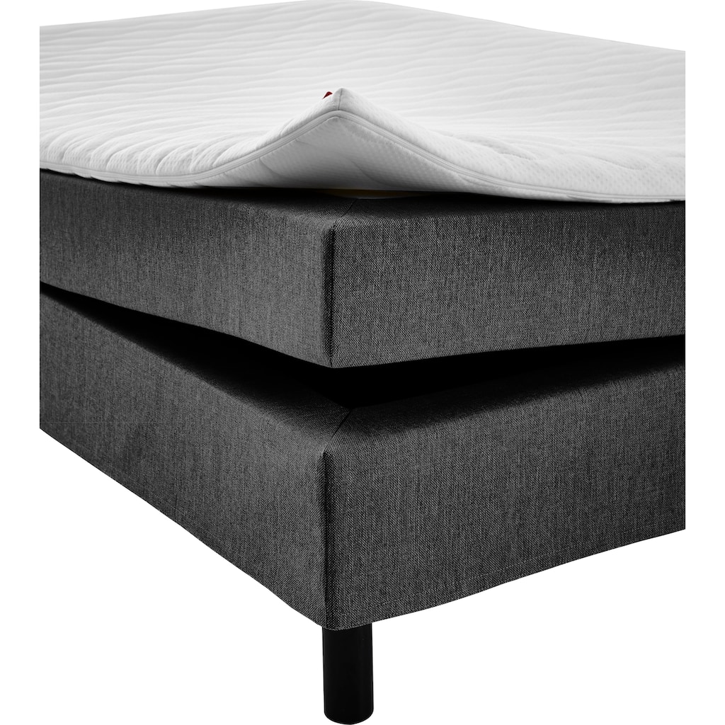 ATLANTIC home collection Boxbett, ohne Kopfteil, mit Topper, wahlweise mit oder ohne Bettwaren