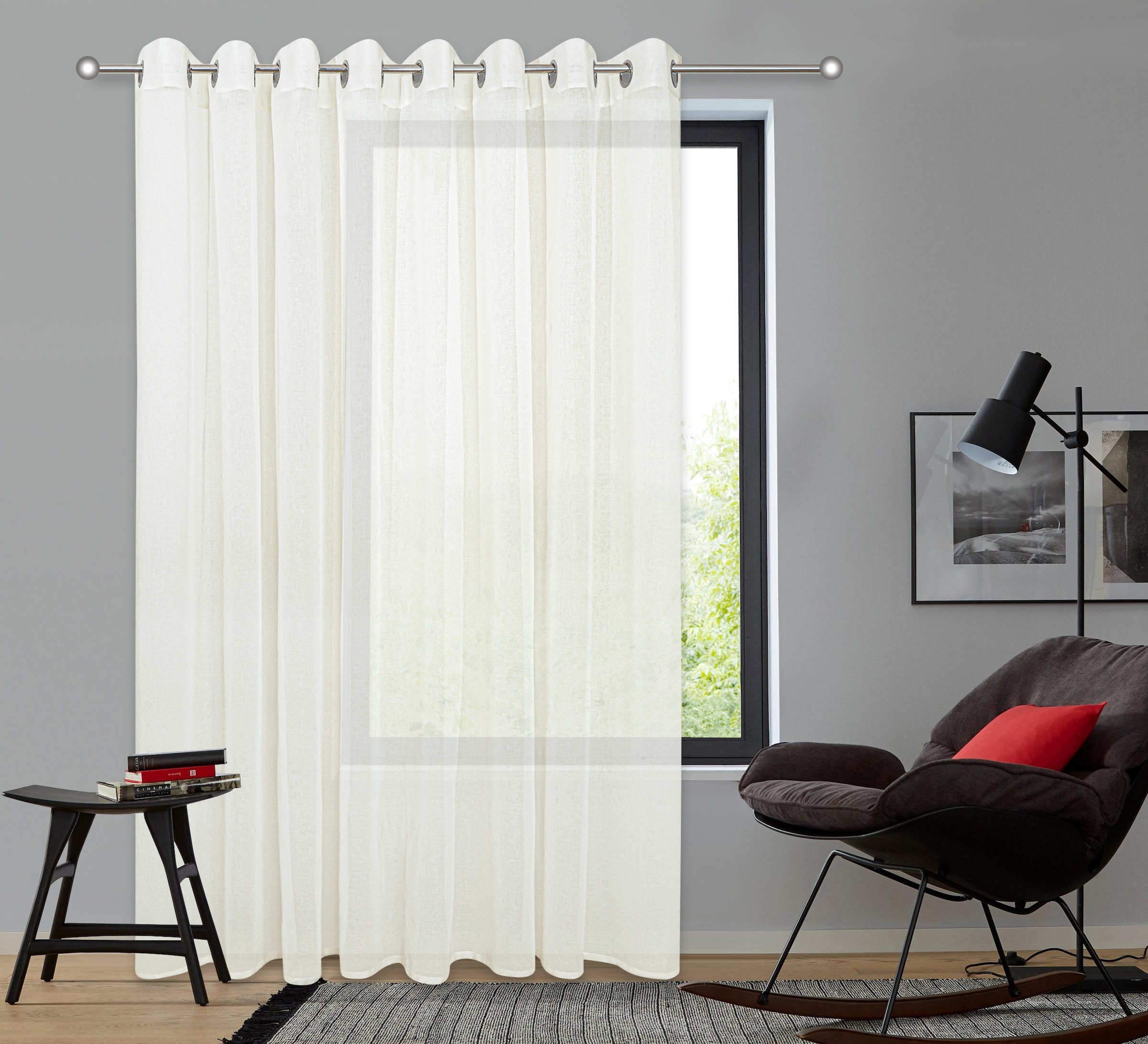 OTTO home Gardine »Dolly« Ösen 1 Stk. tlg. gewebt, Polyester