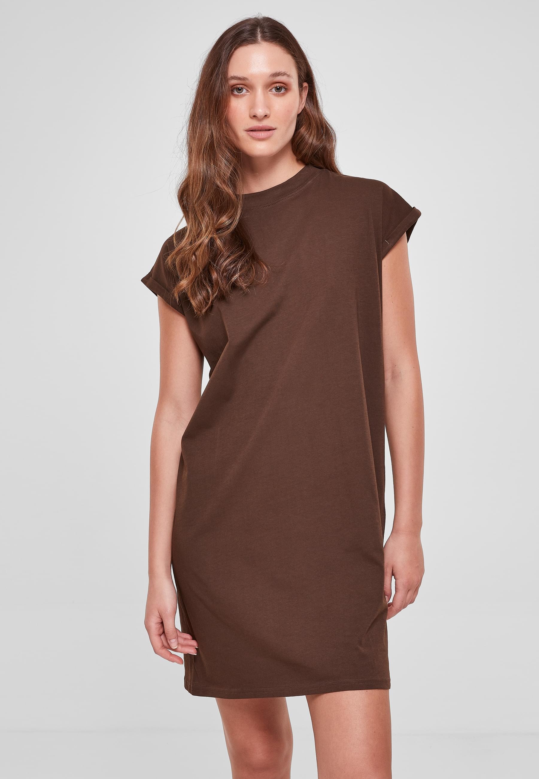 URBAN CLASSICS Shirtkleid »Urban Classics Damen Ladies Turtle Extended Shoulder Dress«, (1 tlg.)