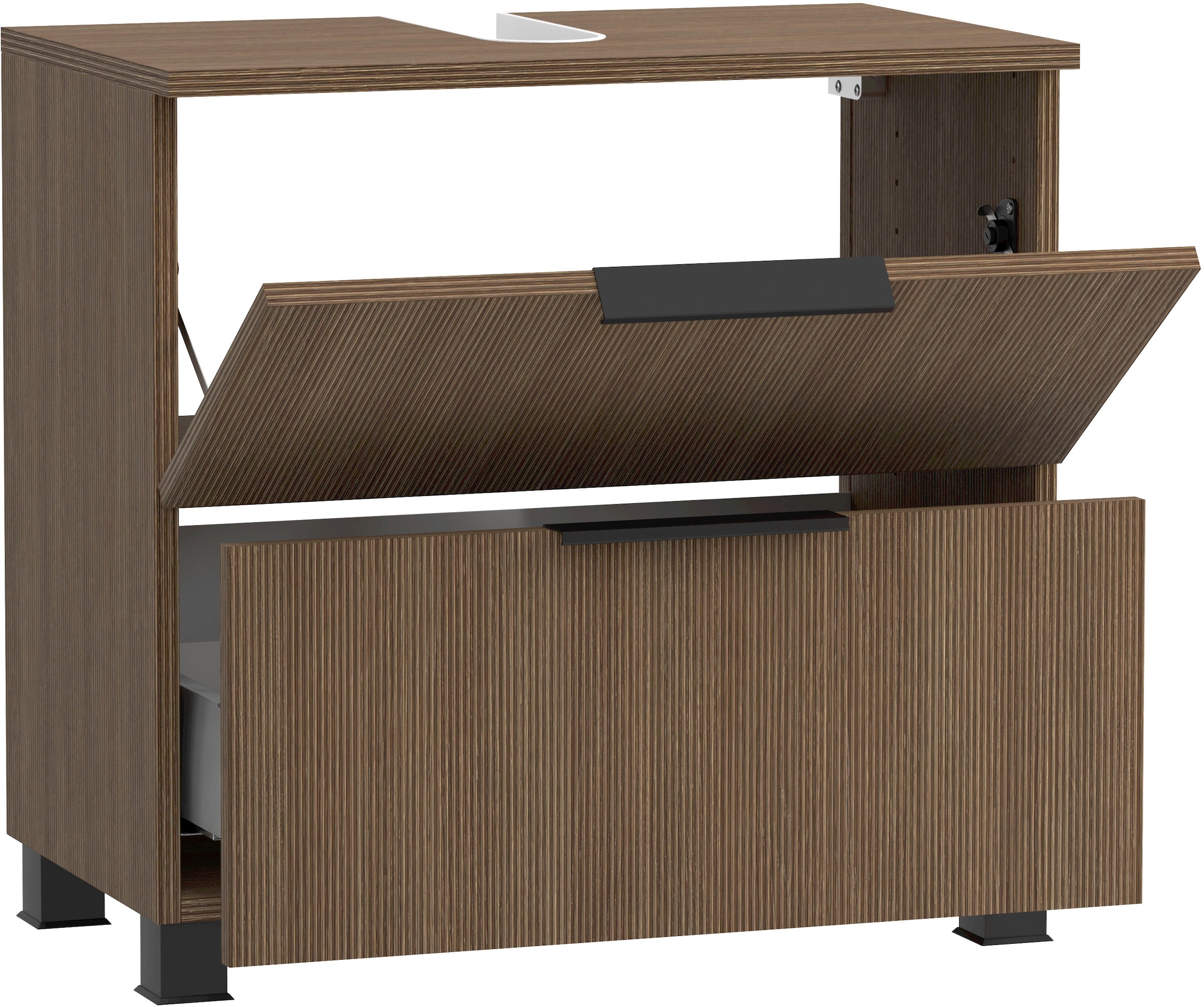 welltime Waschbeckenunterschrank »Lecce«, Welltime, Breite 60 cm, gedämpfte Scharniere und Softclose-Funktion