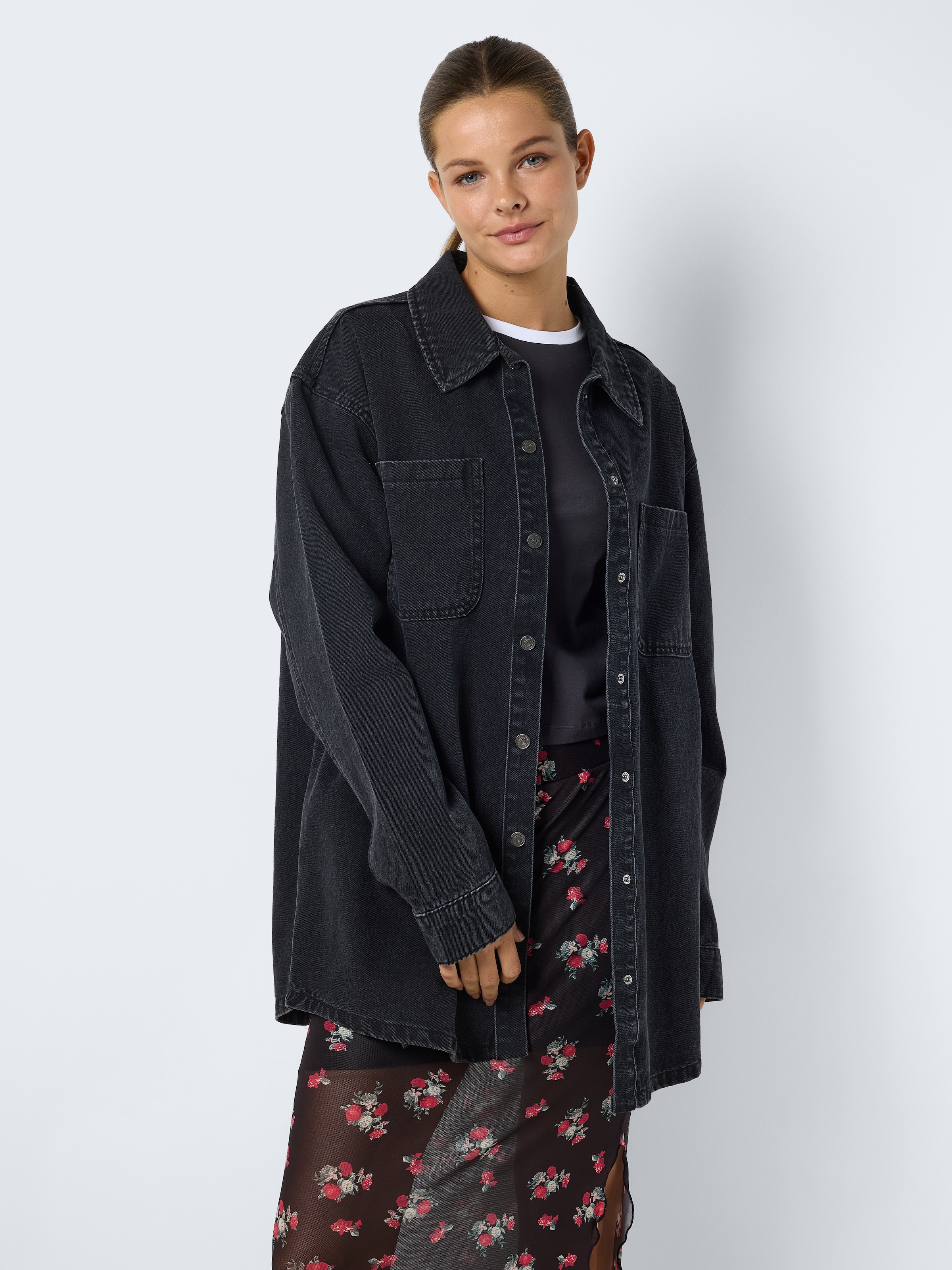 Noisy may Jeansjacke "NMALVA L/S DNM SHACKET AZ387BL NOOS" günstig online kaufen