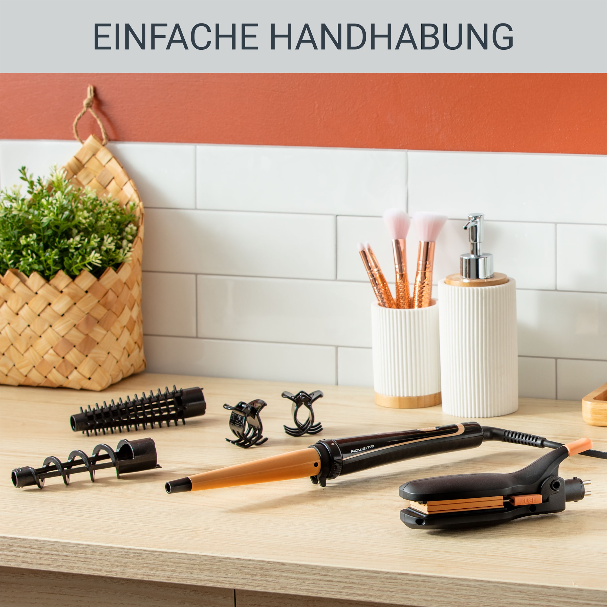 Rowenta Multihaarstyler »CF4231 Infinite Looks 14-in-1«, 5 Aufsätze, 190°C, kalte Spitze, endlos viele Styling-Möglichkeiten, 14 Programme