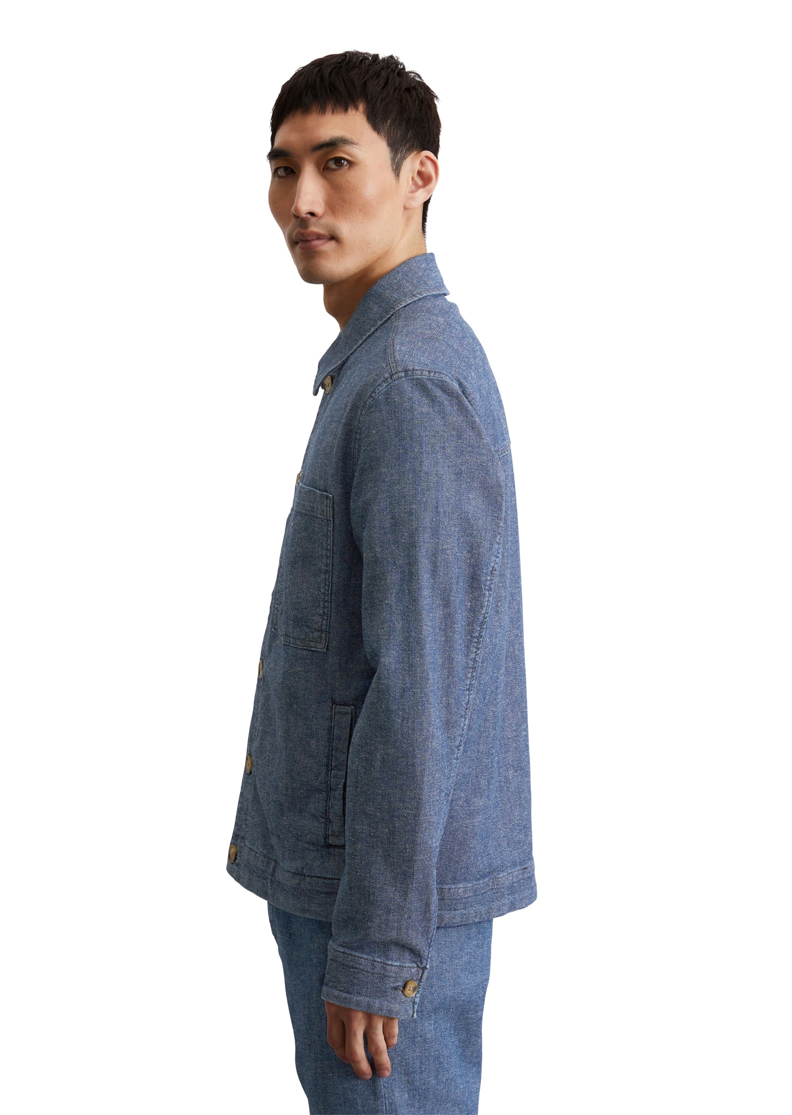 Marc O'Polo Jeansjacke »aus Bio-Baumwoll-Hanf-Mix«