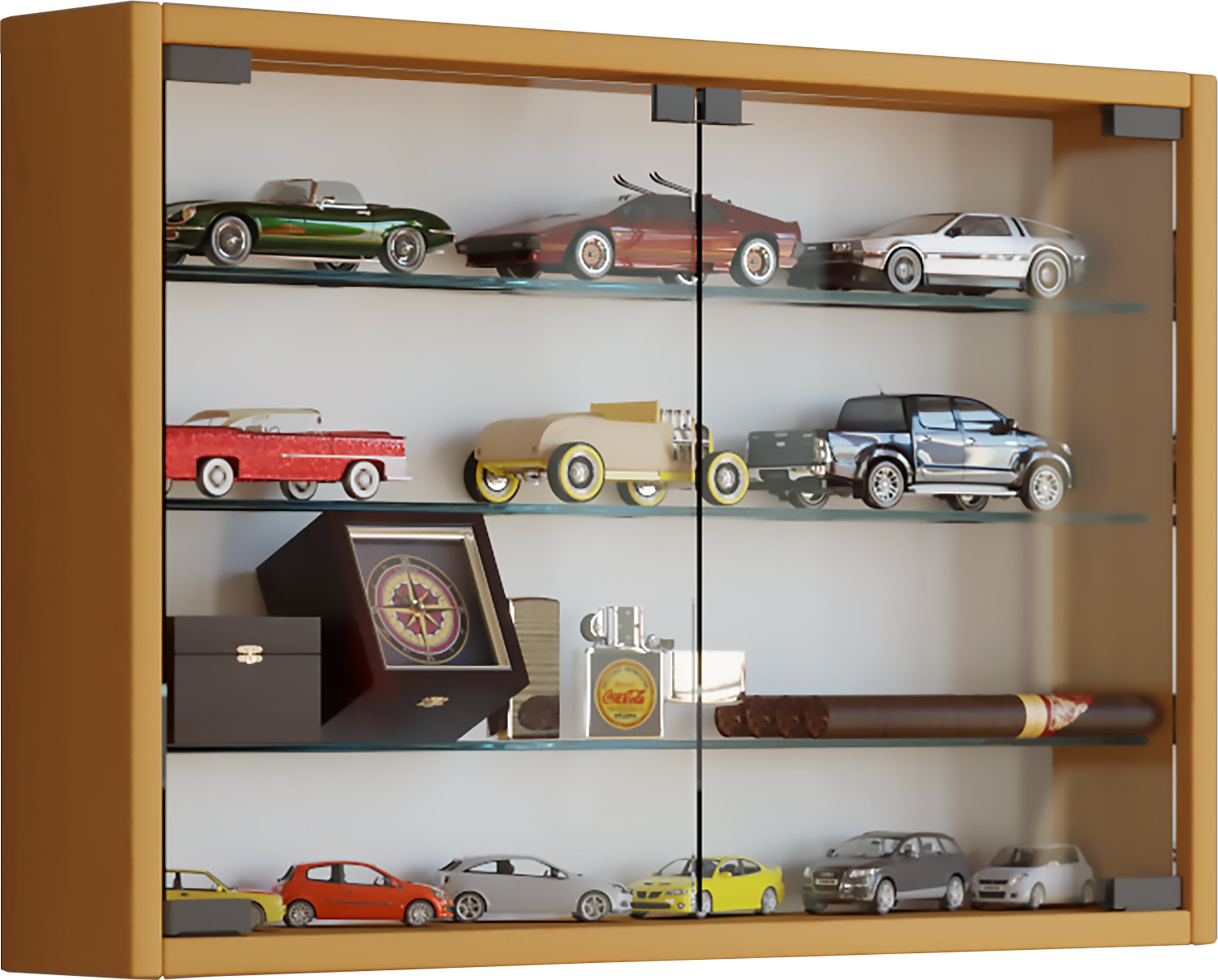 Hängevitrine   ¦ holzfarben ¦ Maße (cm): B: 60 H: 40 T: 10.0 Schränke > Vitrinen - Sconto - Image 5