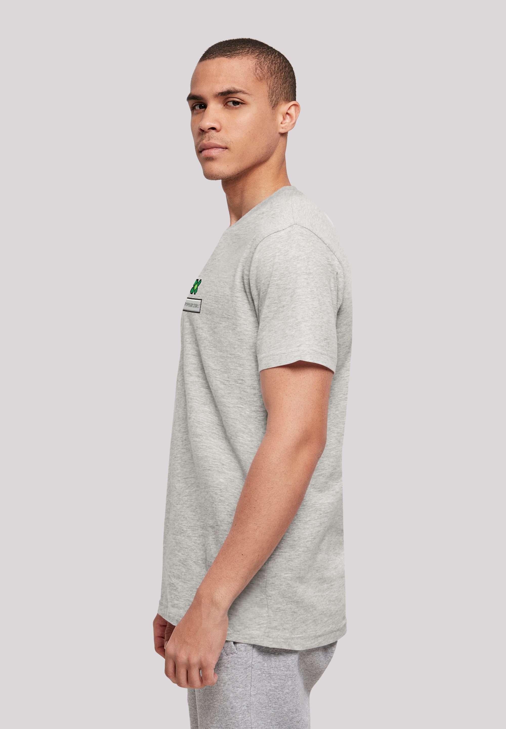 F4NT4STIC T-Shirt »Happy New Year Pixel Kleeblatt«, Print