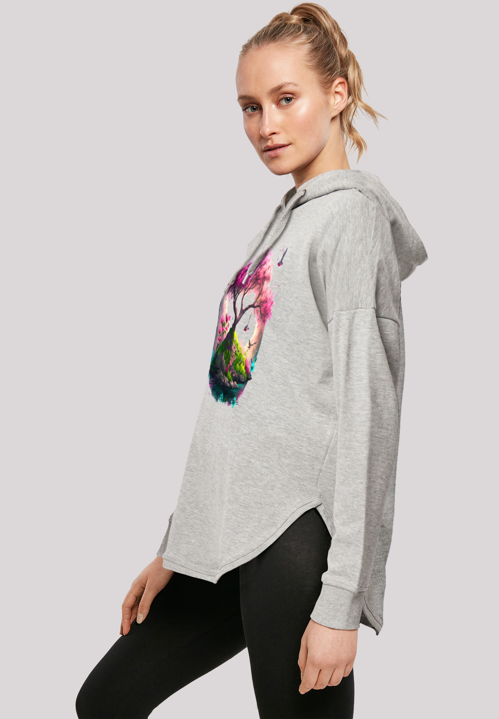F4NT4STIC Kapuzenpullover »Kirschblüten Baum Oversize Hoodie«, Print