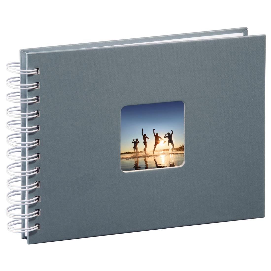 Hama Fotoalbum »Spiralalbum 24 x 17 cm, 50 weiße Seiten, Fotoalbum, grau«