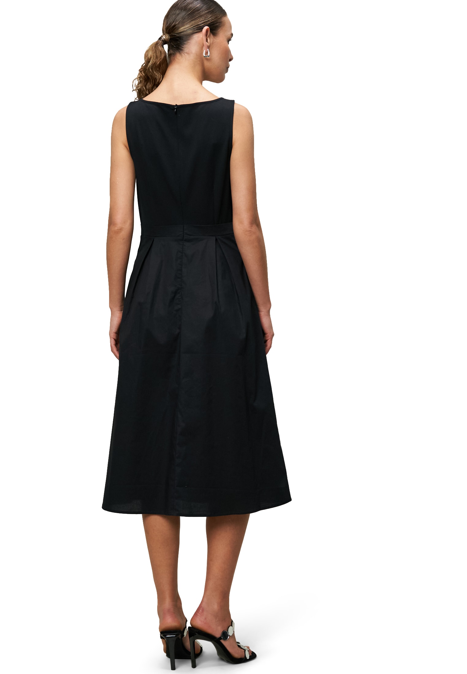 Zero Midikleid »zero Midikleid 2-in1-Optik ausgestellt«, Falten