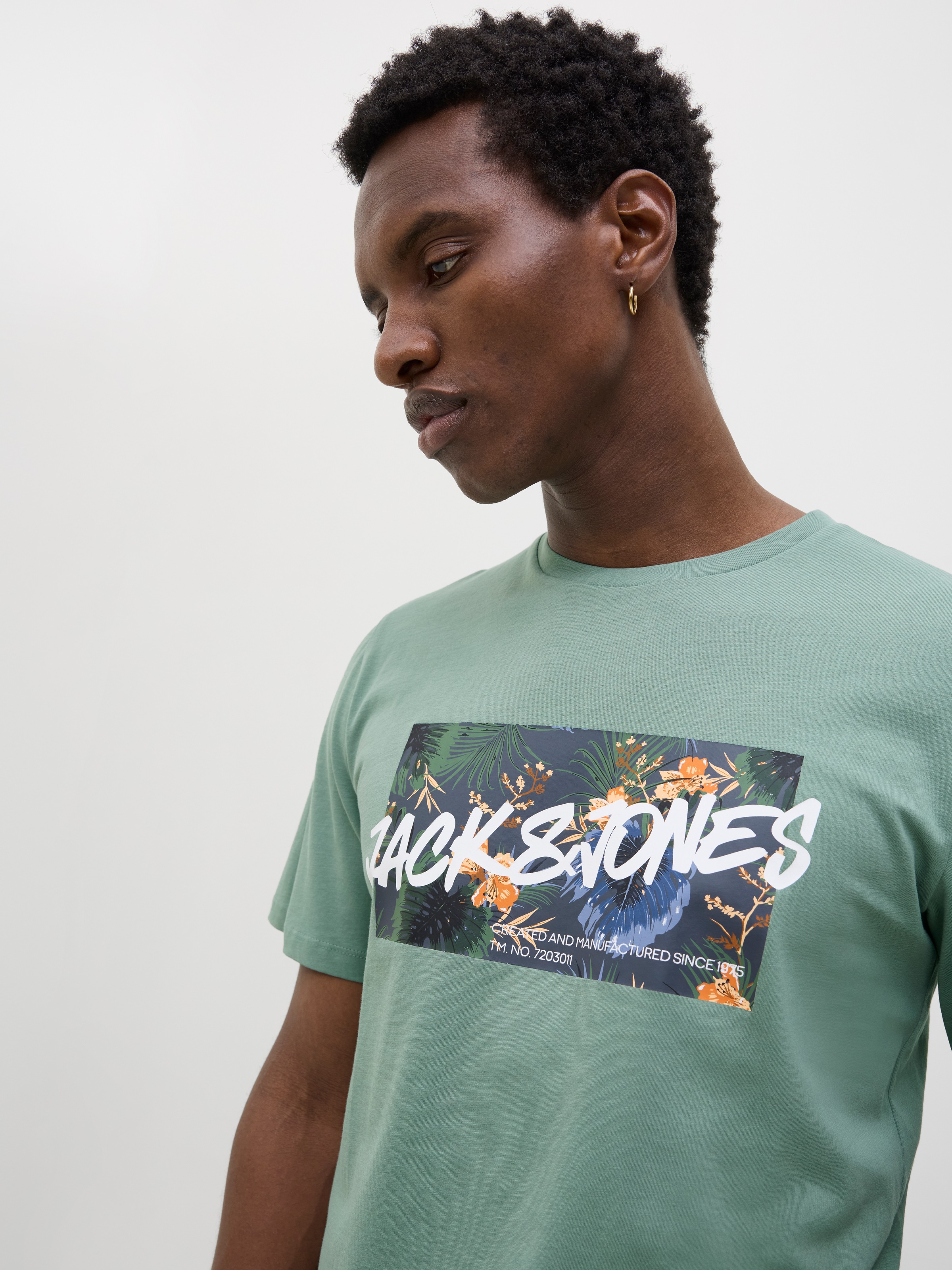 Jack & Jones Print-Shirt »JJHAWAII SHAPE TEE SS CREW NECK«