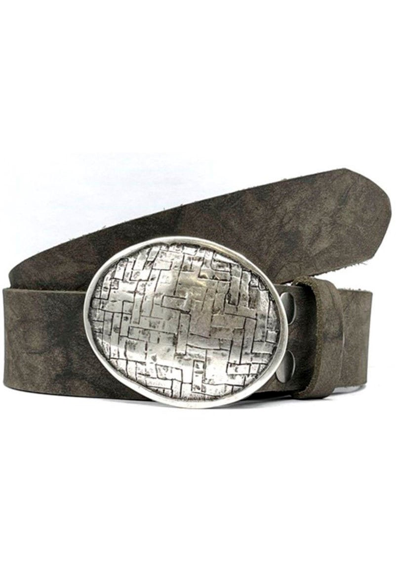 Rettungsring Gürtel Koppelgürtel Vintage-Optik, Vollrindleder günstig online kaufen