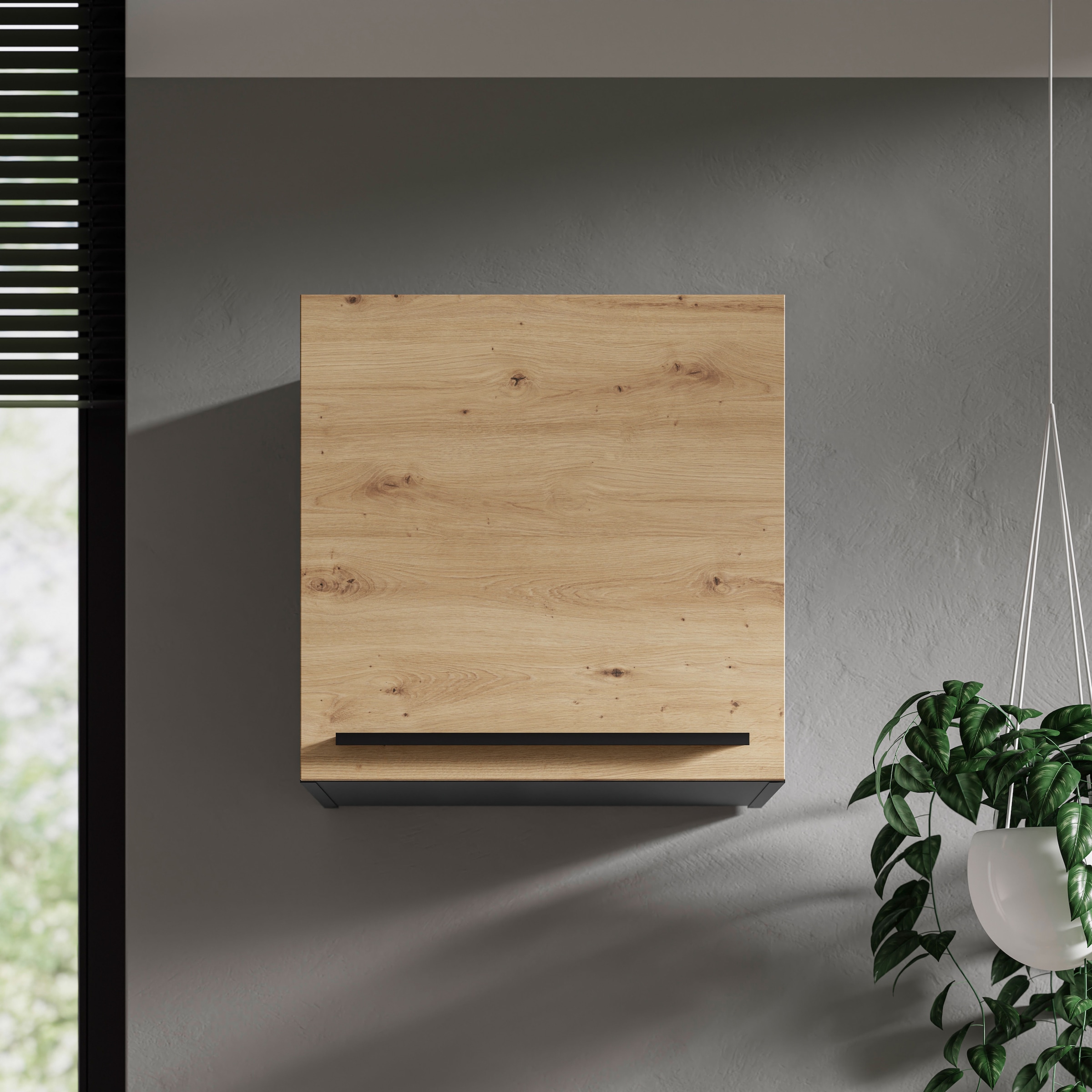 BASIC by Balculina Hängeschrank »Jazz 50er Hängeschrank, Küchenschrank BxHxT 50x50x31 cm« 1 Stk. tlg. Hängeschrank mit 1 Tür und 1 Einlegeboden