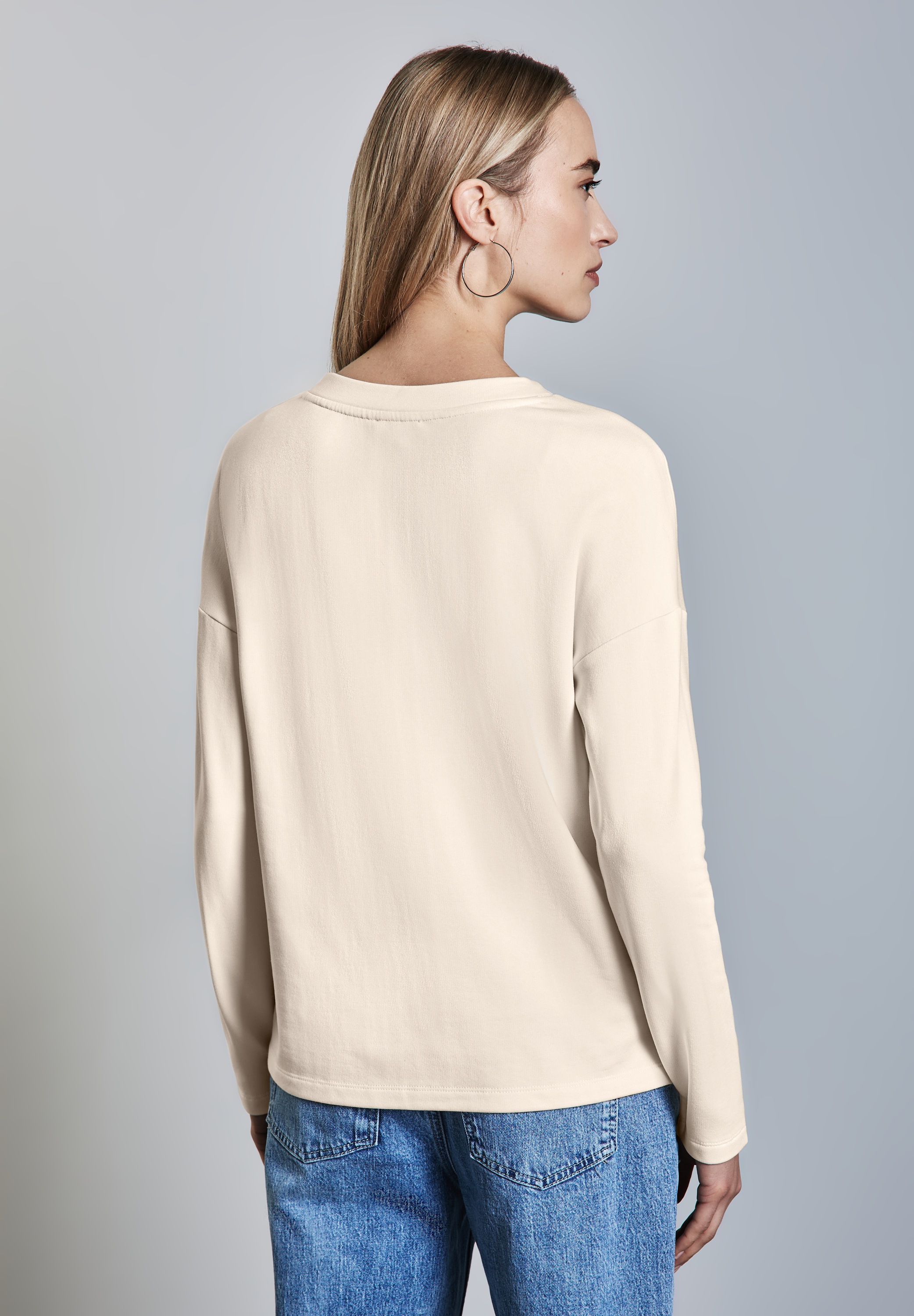 STREET ONE Langarmshirt, Rundhalsausschnitt