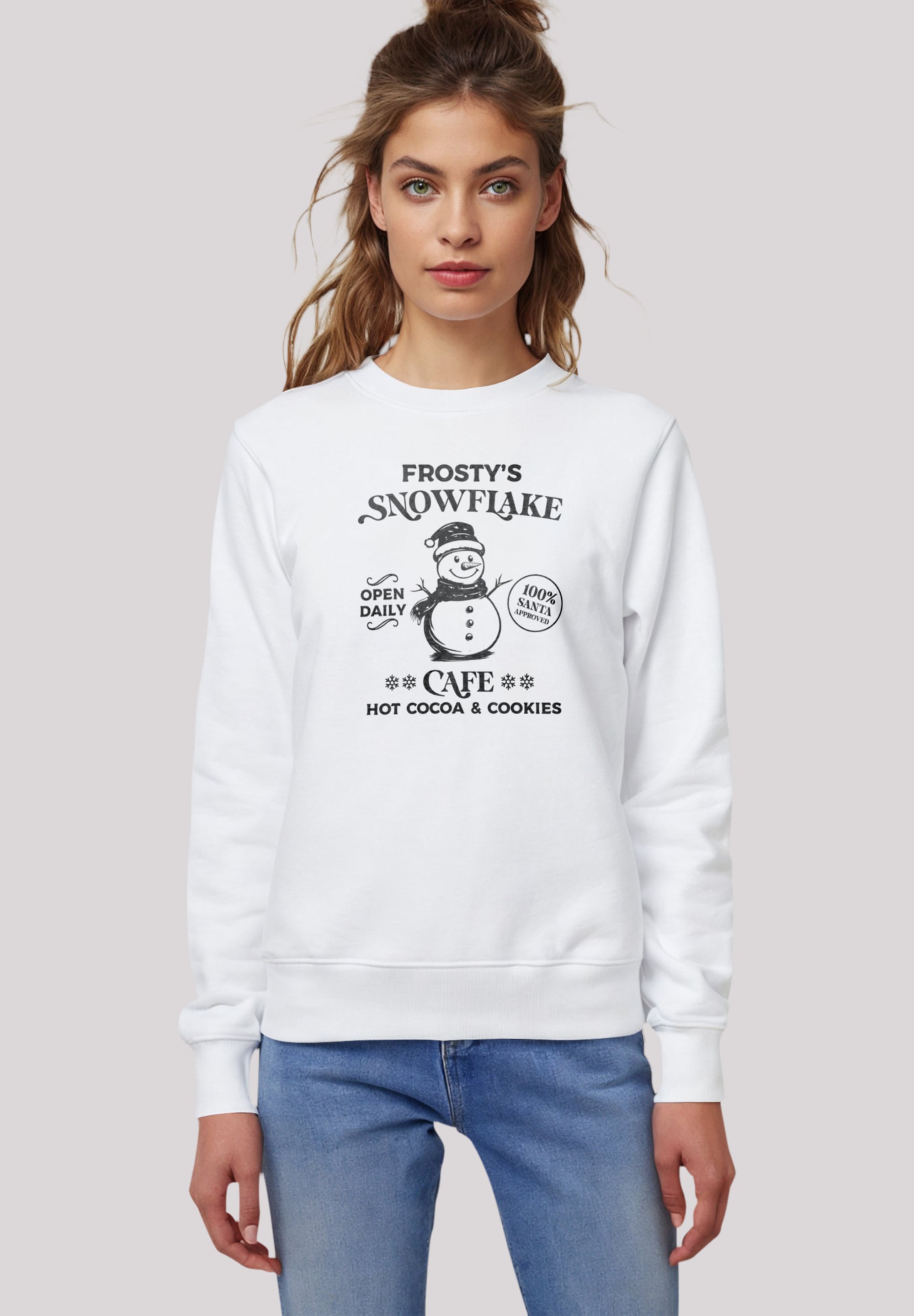 F4NT4STIC Sweatshirt "Weihnachten Frostys Snowflake Cafe Retro", Premium Qu günstig online kaufen