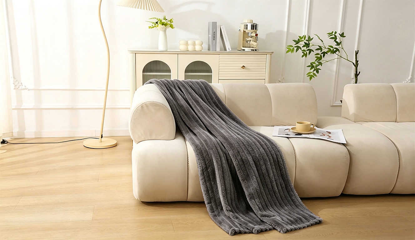 OTTO home Wohndecke »Millara« Kuscheldecke in Cord-Optik, 150x200 cm, Wohndecke, Sofadecke,