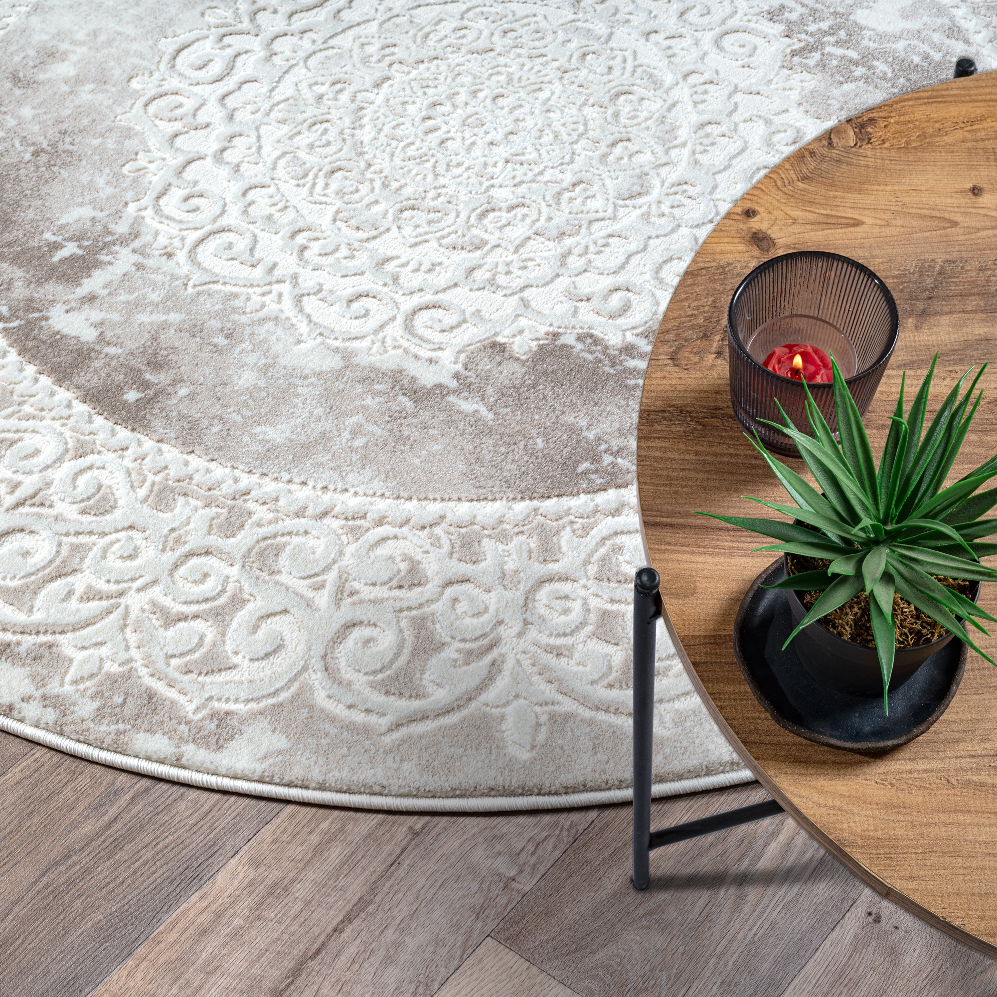 Sanat Teppich »Harmony 3205« rund 12 mm Höhe Wohnzimmer, Orient Optik, Kurzflor, Schlafzimmer, auch als Läufer