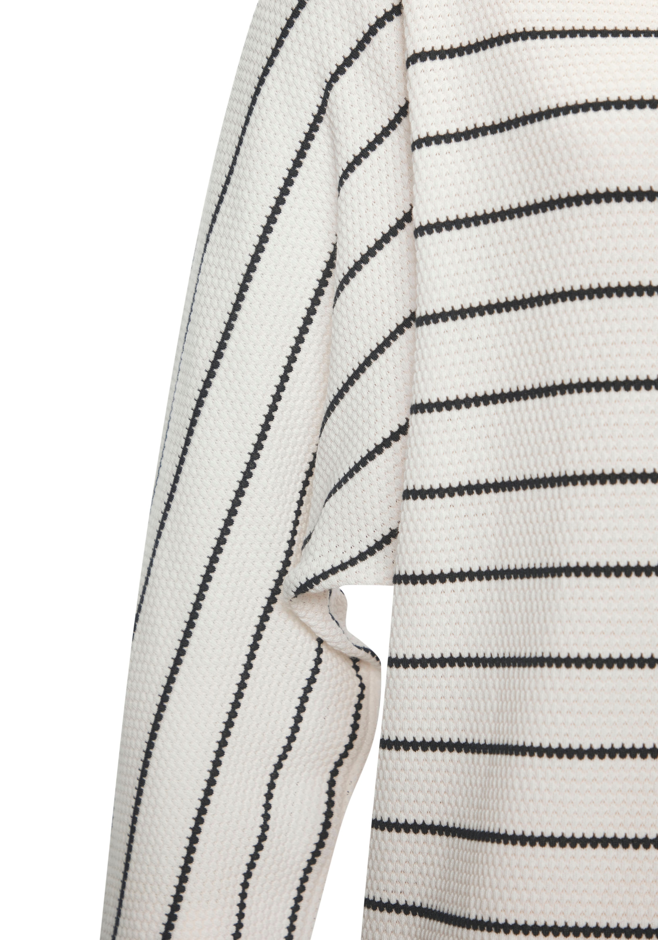 Vivance 3/4-Arm-Shirt »mit modischer Streifenstruktur«, aus pflegeleichter Baumwoll-Viskose-Qualität