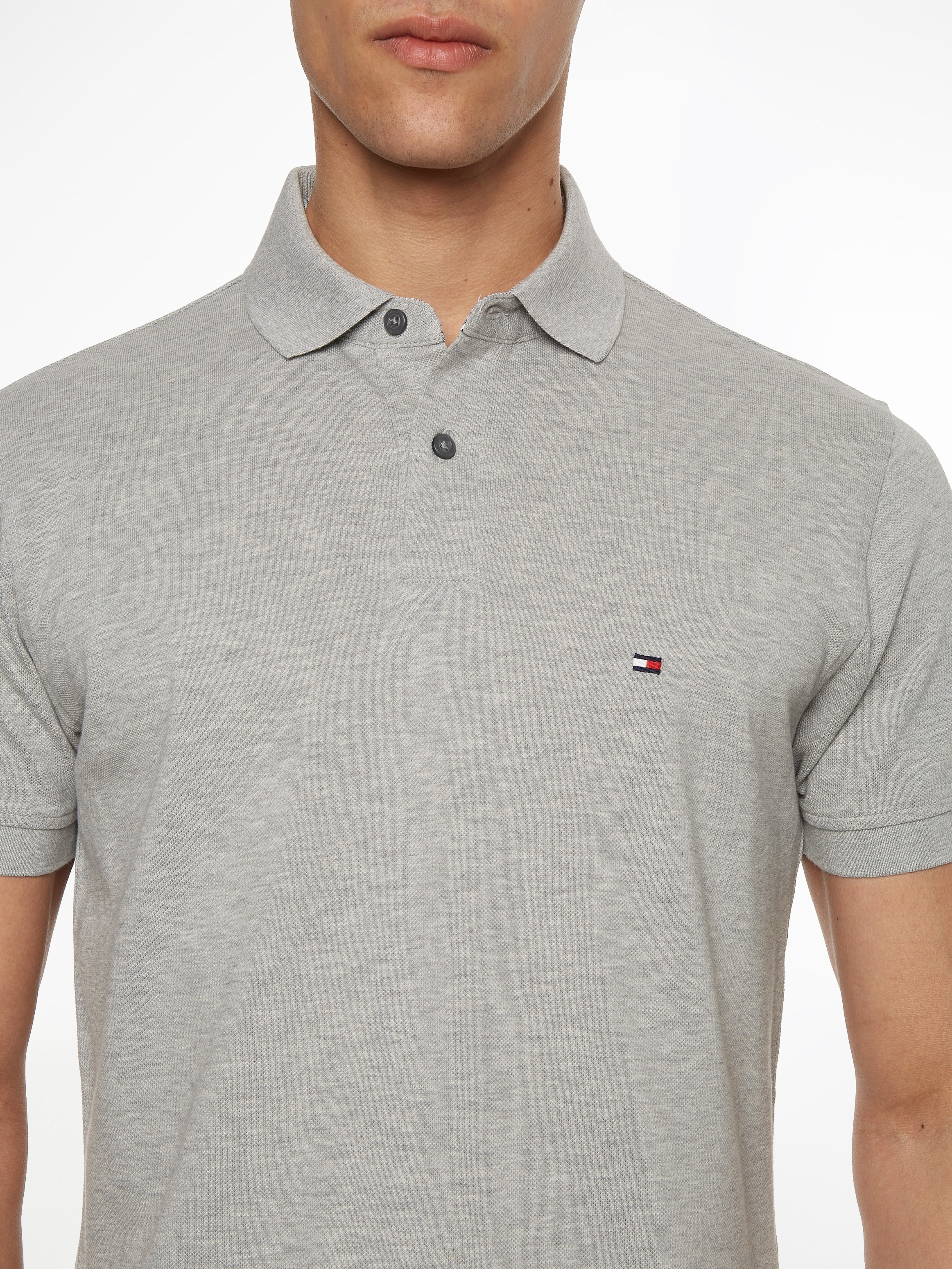 Hilfiger innen | mit Kontraststreifen am Poloshirt Tommy POLO«, »1985 REGULAR Hilfiger ▷ Tommy Kragen für BAUR