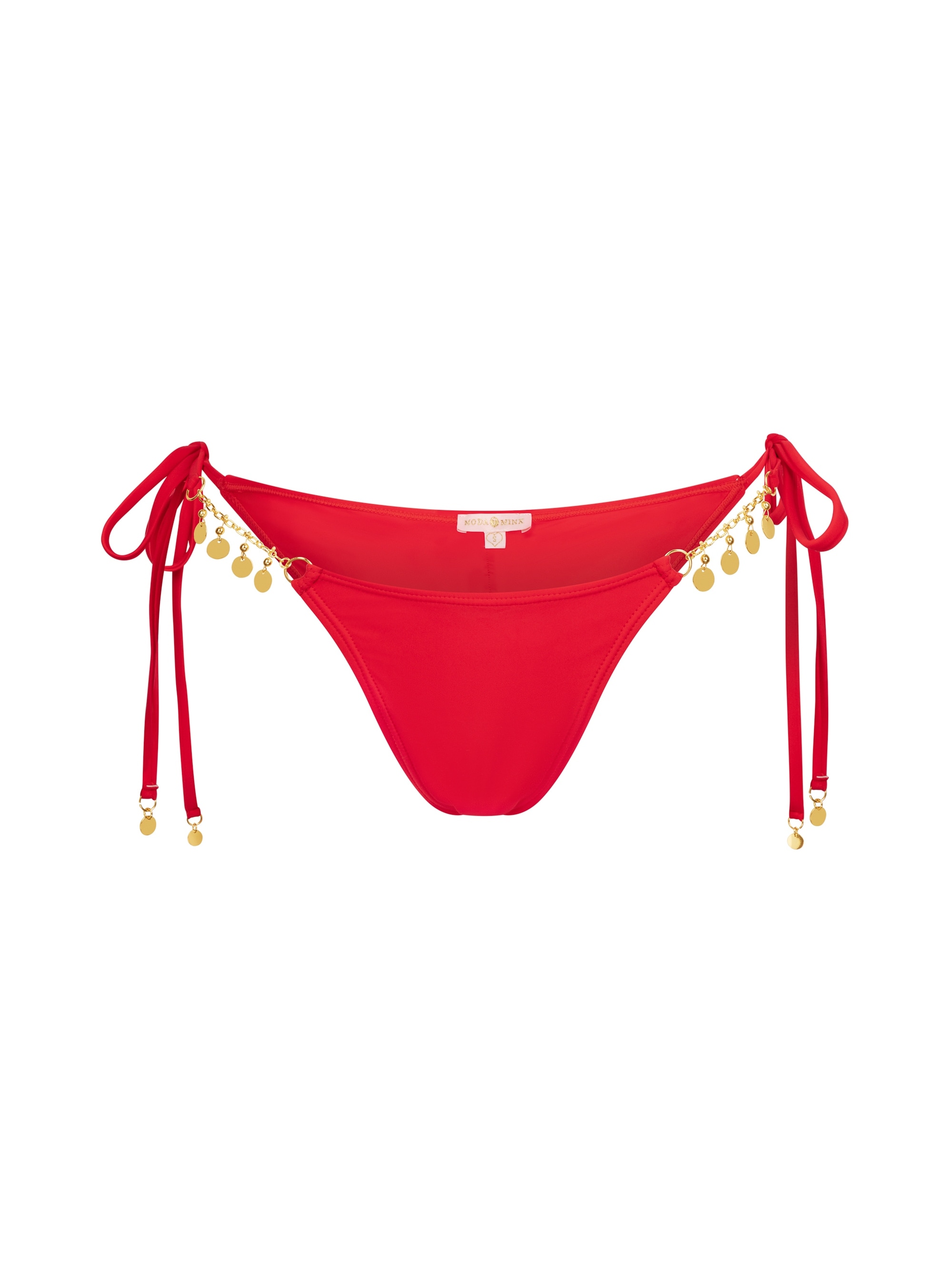 Moda Minx Bikini-Hose »Valentina«, (1 St.), mit seitlicher Bindung und funkelnden Anhängern