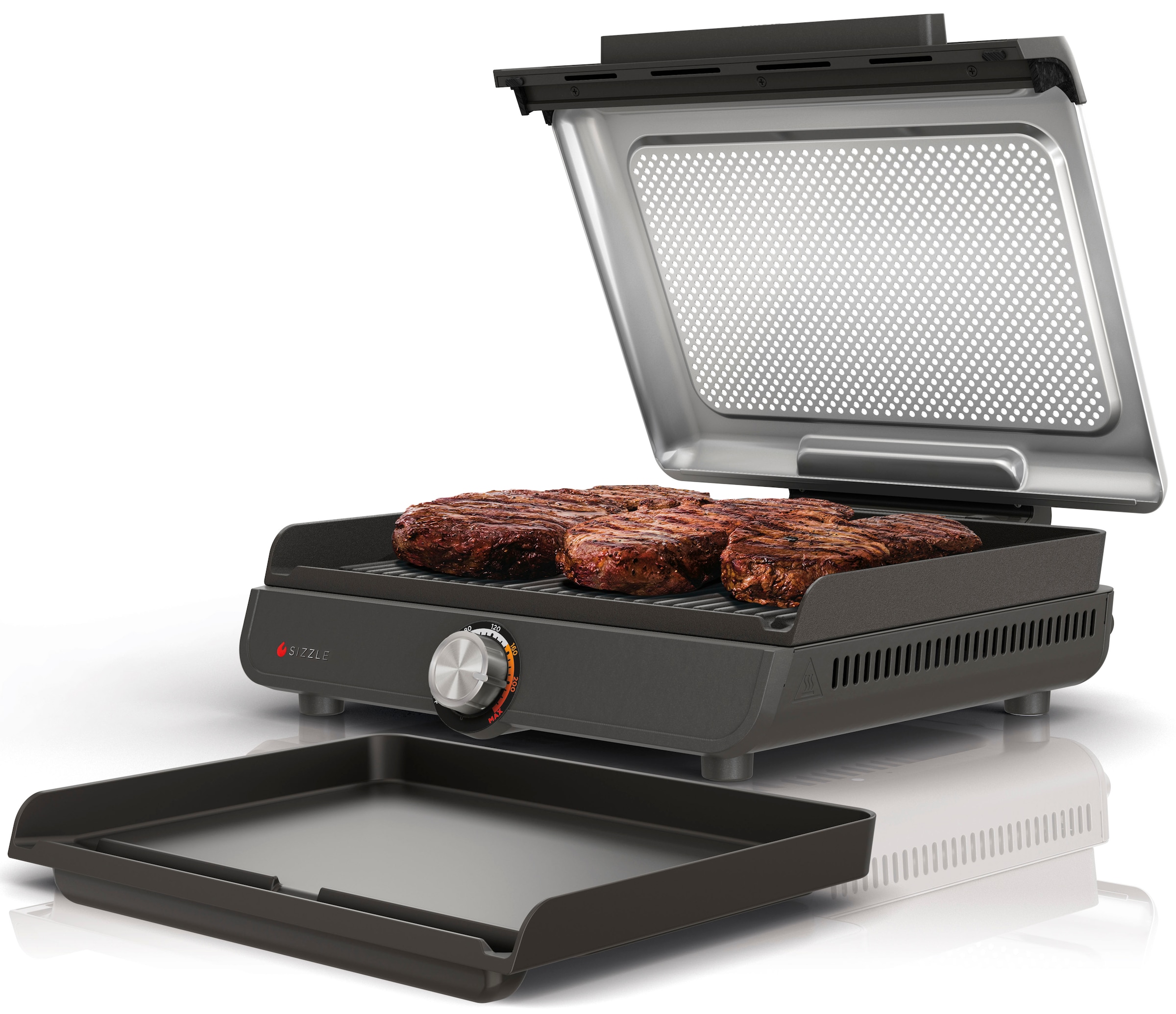 Elektrogrill »Sizzle Grillplatte und Plancha GR101EU«, 1450 W, Teppanyakigrill